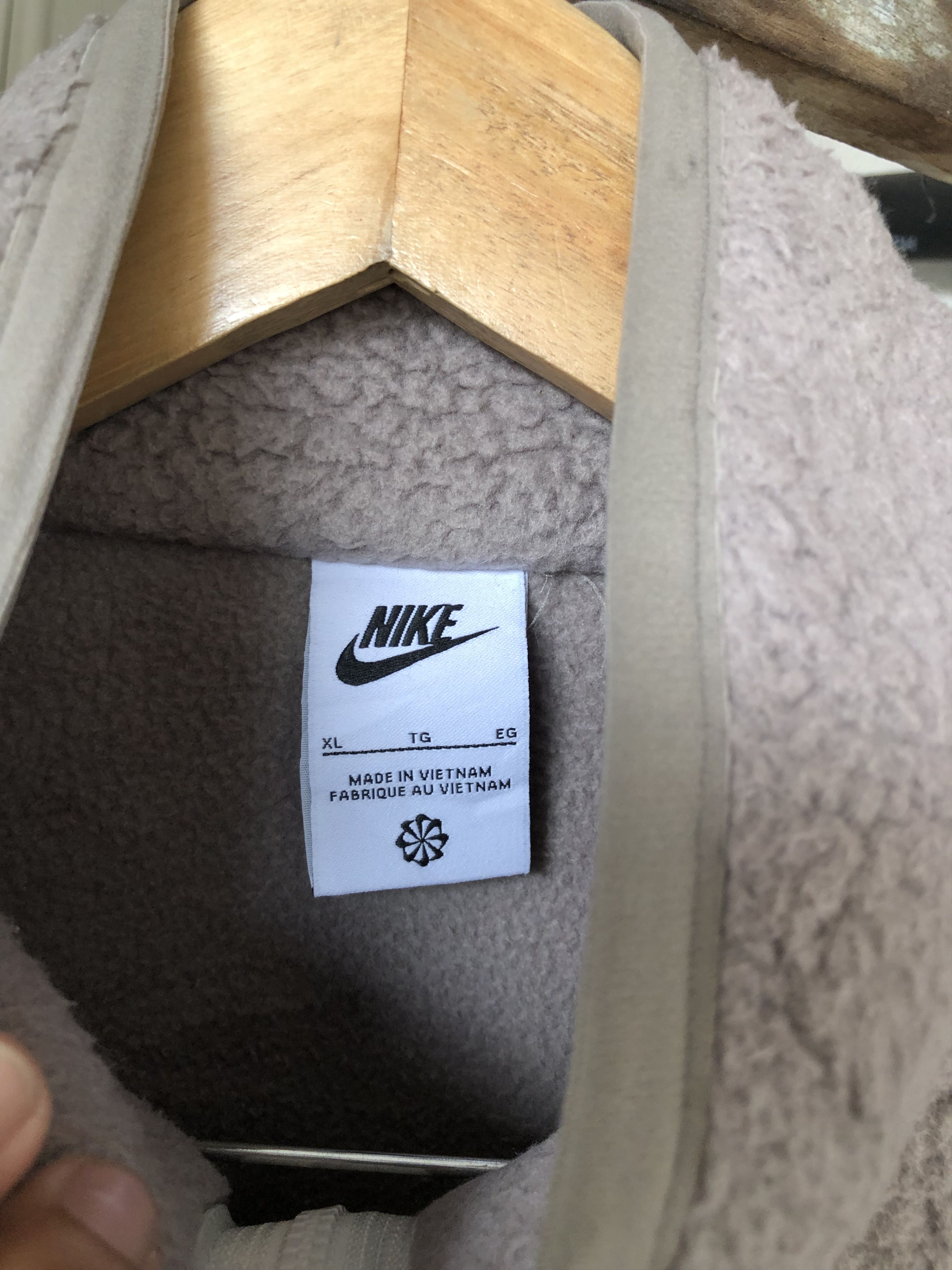 Nike Nike Pinwhell Two Tone Deep Pile Fleece Jacket Size US XL / EU 56 / 4 - 8 Thumbnail