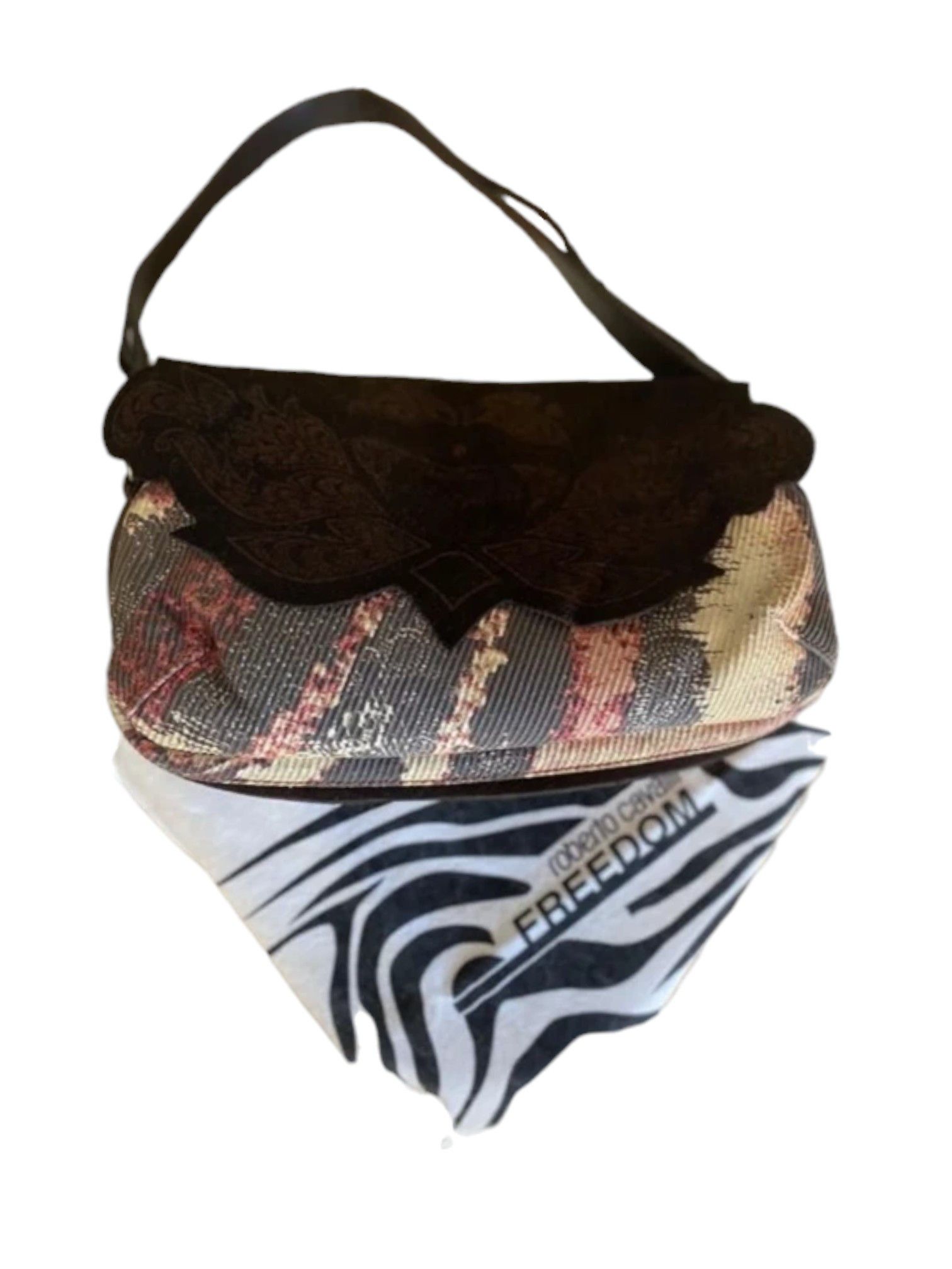 Roberto Cavalli Roberto Cavalli Freedom Tapestry Shoulder Bag, Early 2000s Size ONE SIZE - 2 Thumbnail