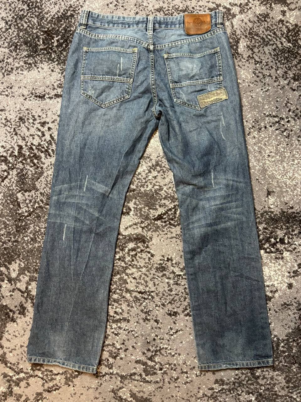 Ecko Unltd. × Japanese Brand × Vintage Vintage Y2K Eco Unltd Hang Tray Camo Denim Pants Size US 32 / EU 48 - 8 Thumbnail