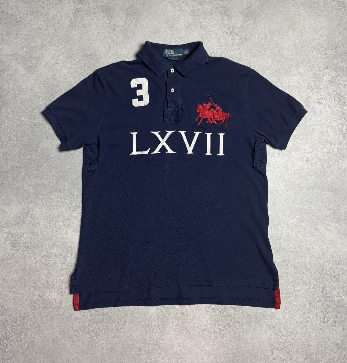 Other Polo Ralph Lauren LXVII #3 Vintage 90s Big Pony Polo Shirt Size US L / EU 52-54 / 3 - 1 Thumbnail