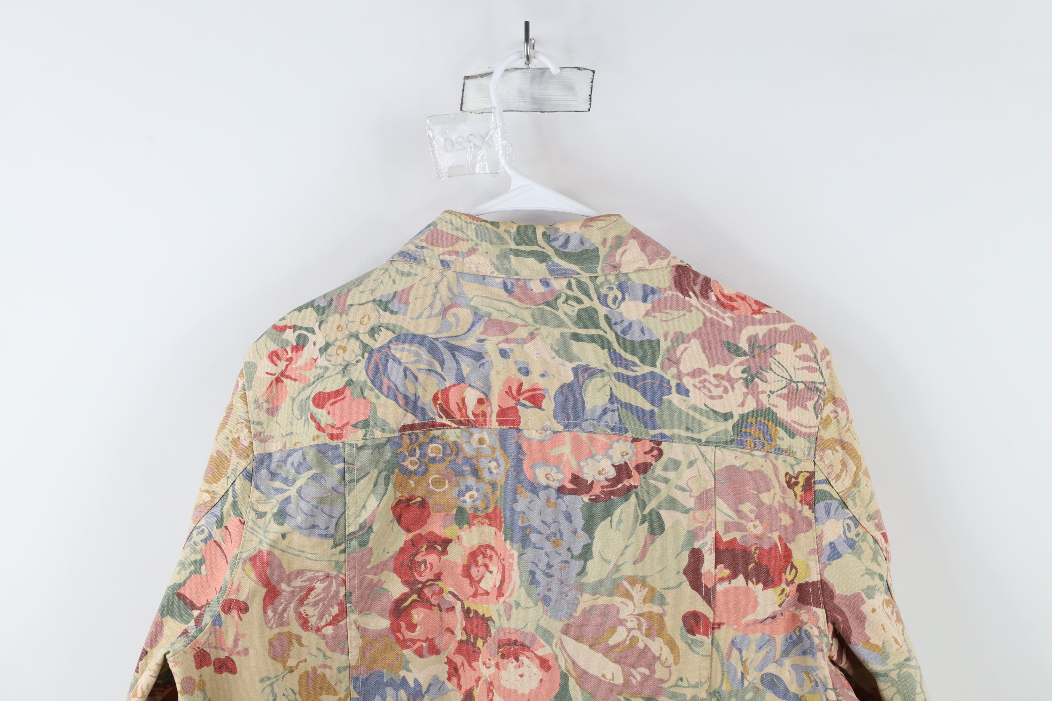 Vintage Vintage 90s Streetwear All Over Print Canvas Trucker Jacket Size XL / US 12-14 / IT 48-50 - 12 Thumbnail