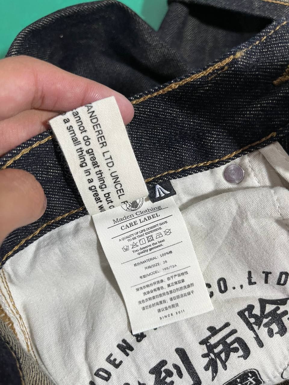 Other Uncle Fu Selvedge Raw Denim Pants Size US 28 / EU 44 - 9 Thumbnail
