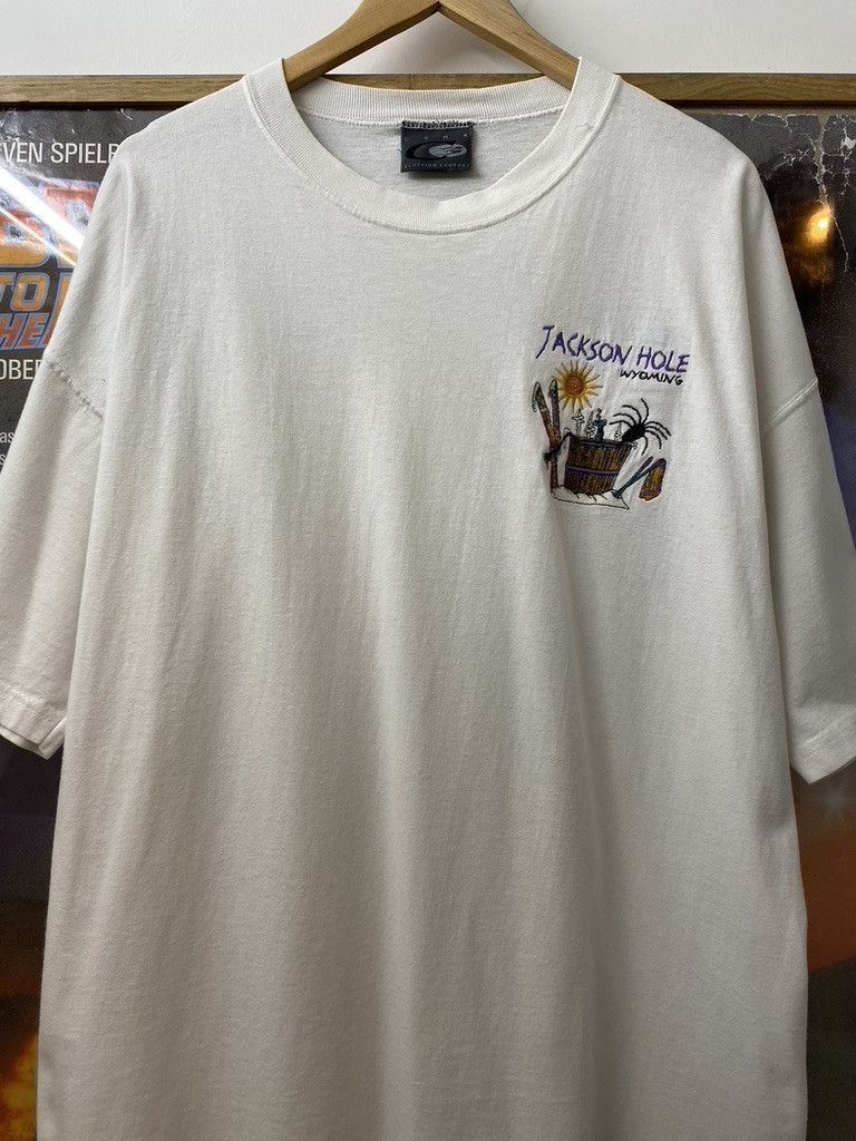 Vintage 90s Vintage CYRK Jackson Hole Souvenir Tee Size US XL / EU 56 / 4 - 1 Thumbnail