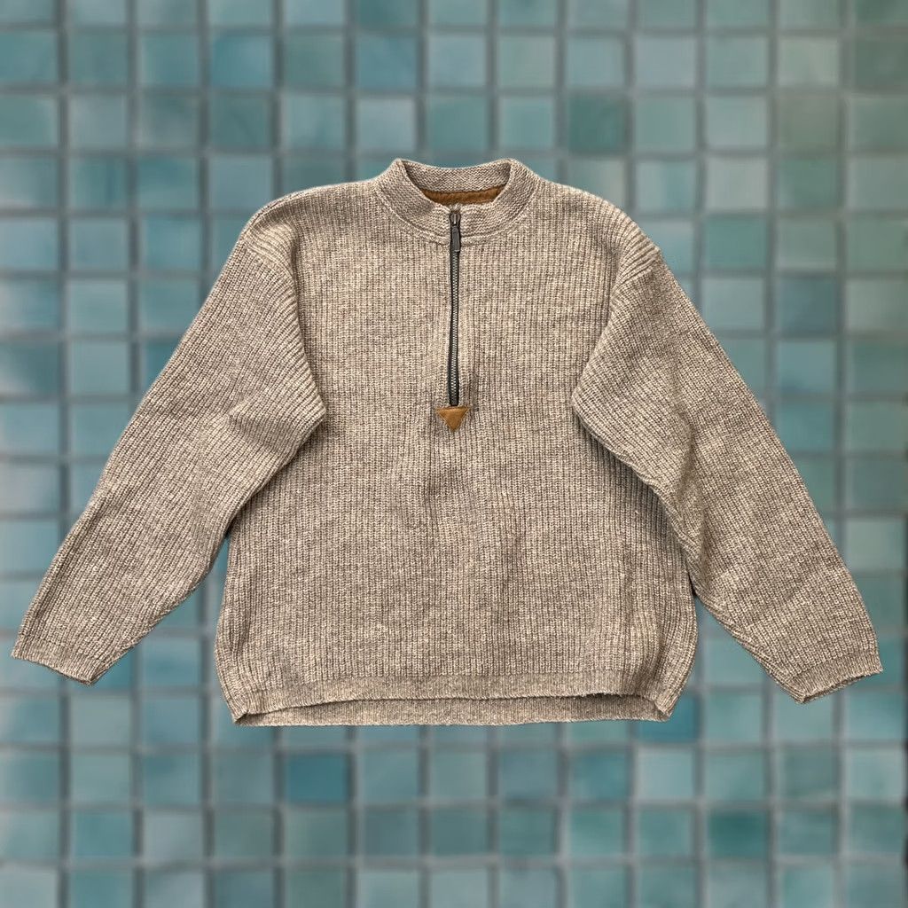 Vintage VINTAGE REI Sweater Mens M Brown Wool Ribbed Knit Outdoors Half Zip Hiking Size US M / EU 48-50 / 2 - 1 Thumbnail
