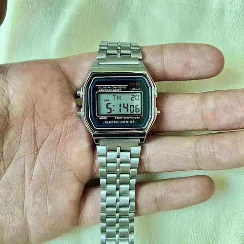 VIBE y2k 2000s vintage style stainless steel silver digital watch Size ONE SIZE - 5 Thumbnail
