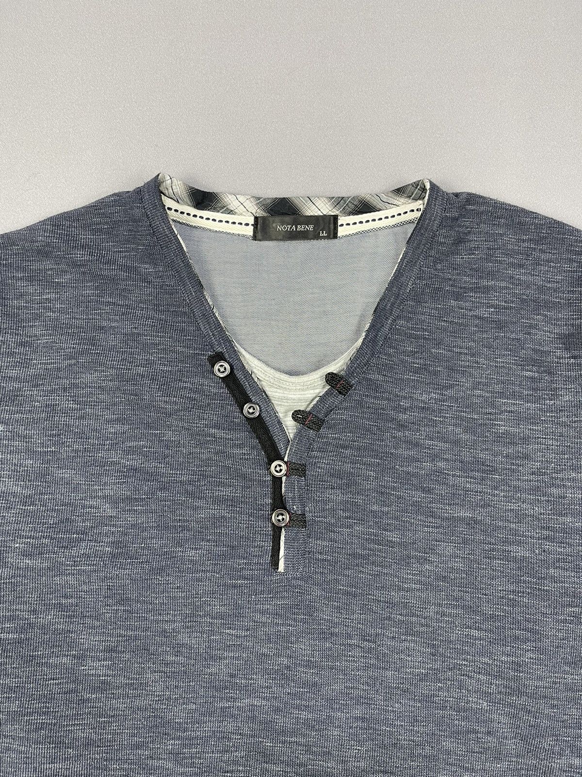 Japanese Brand Vintage Y2k Nota Bene V-Neck Longsleeve Size US L / EU 52-54 / 3 - 2 Thumbnail