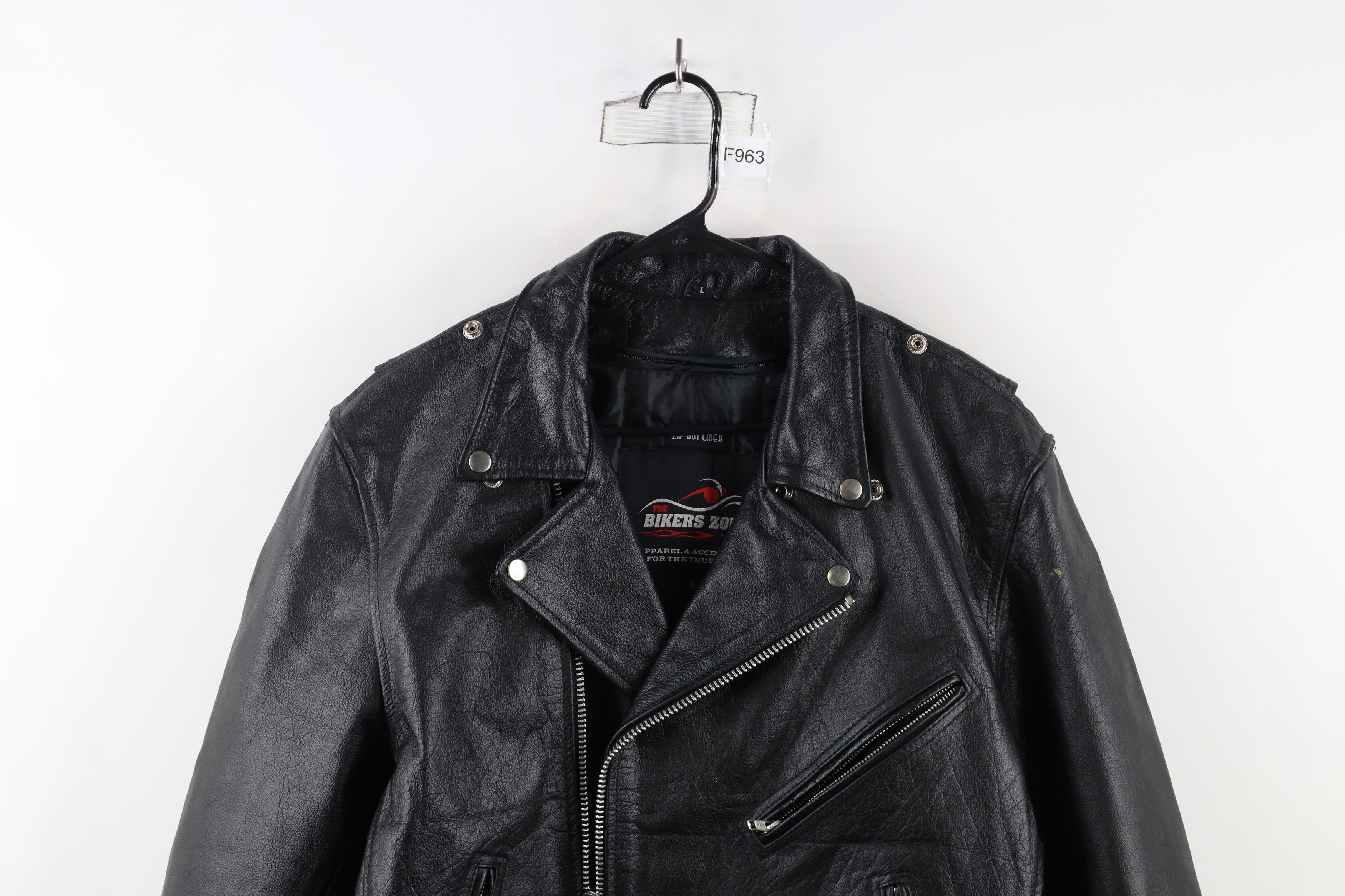 Vintage Vintage 90s Streetwear Lined Leather Motorcycle Jacket Size US L / EU 52-54 / 3 - 2 Thumbnail