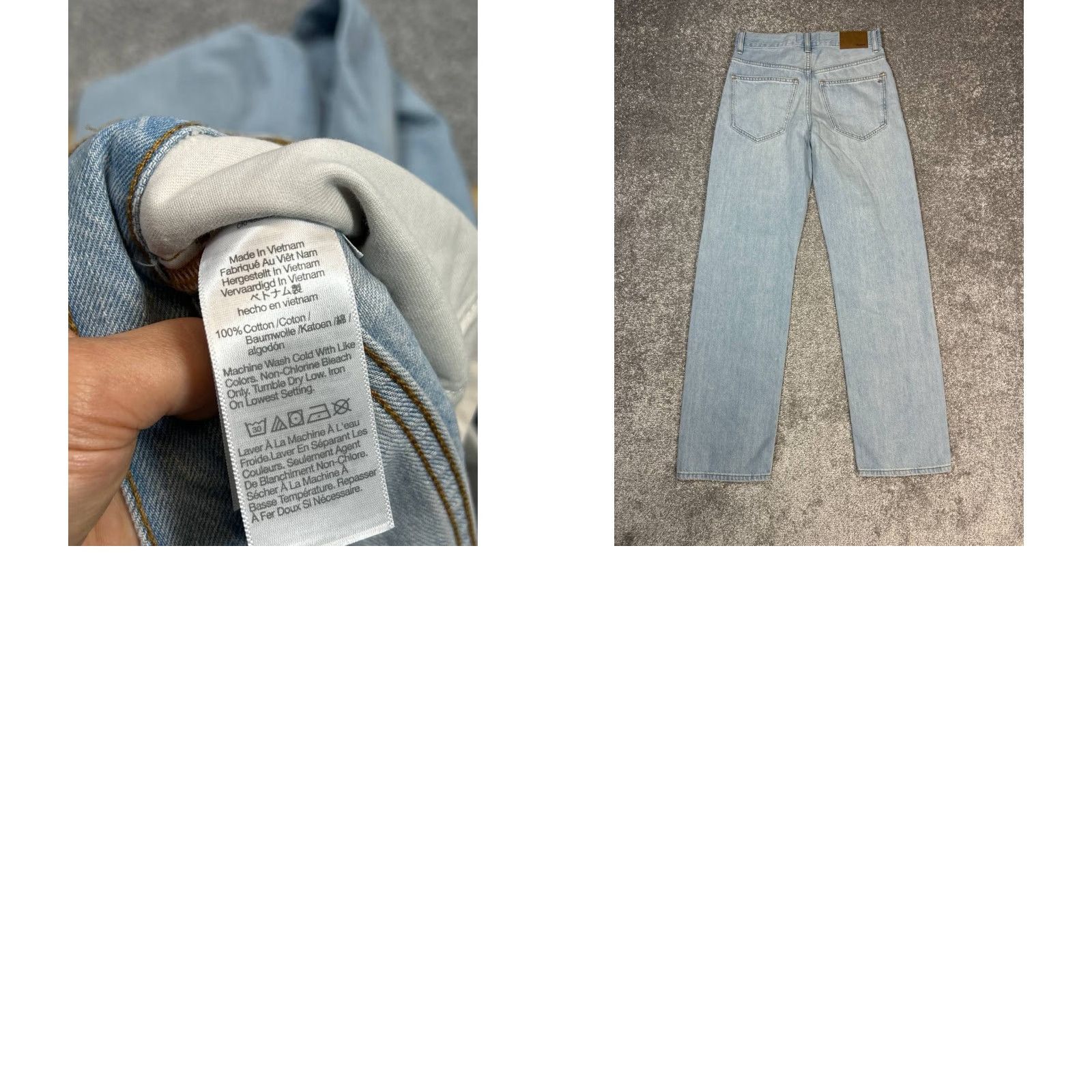 Madewell Madewell Jeans Womens 23 Low Slung Straight Light Wash Denim Jeans Shirt? Size 40" / US 18 - 8 Thumbnail