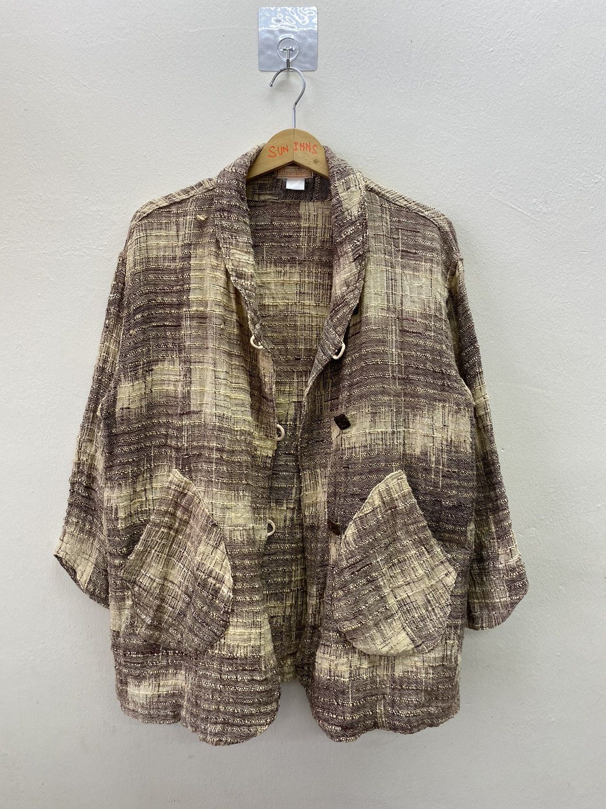 If Six Was Nine × Le Grande Bleu (L.G.B.) Vtg Ethnie Label kapital style Classic Jacket Size US L / EU 52-54 / 3 - 2 Thumbnail