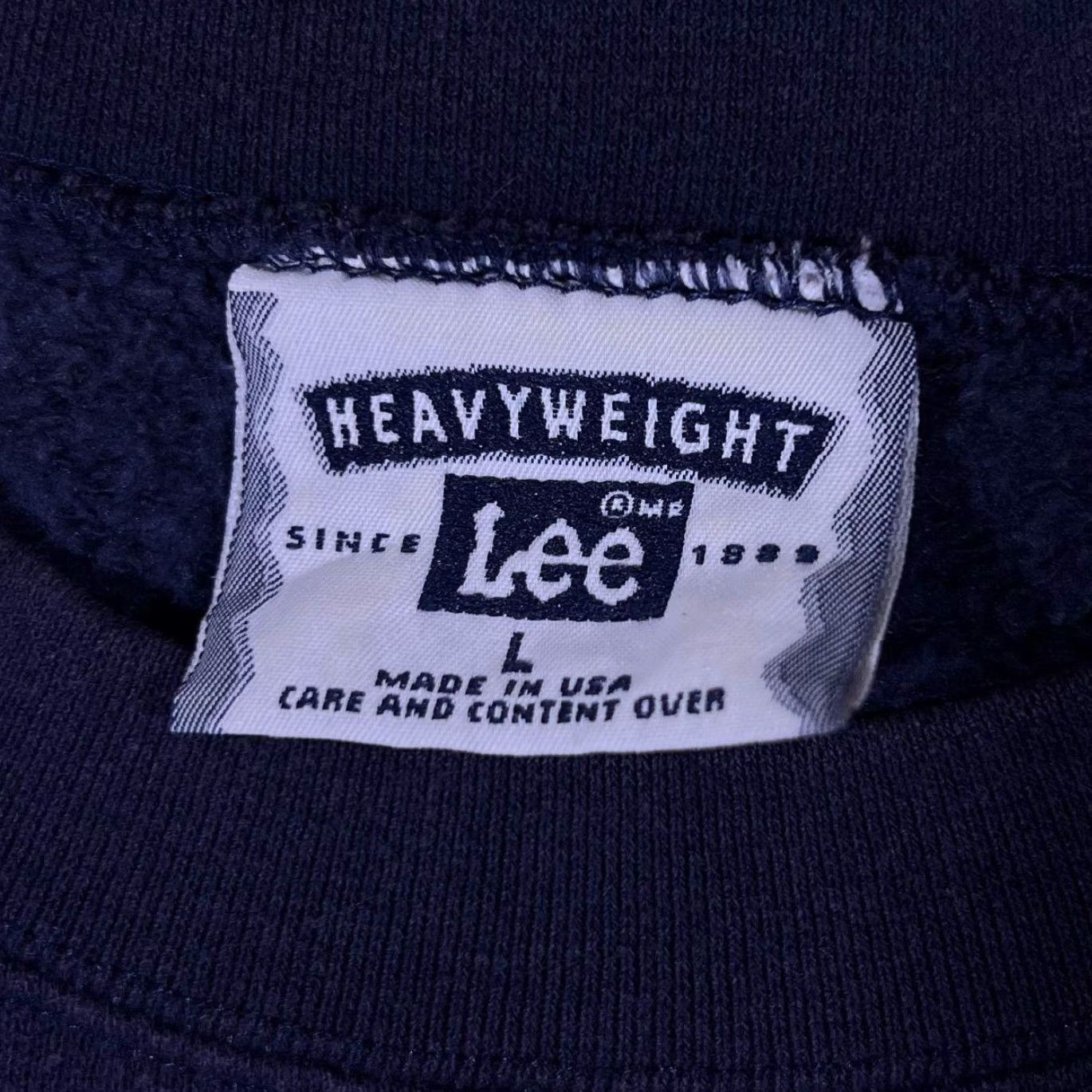 Lee Vintage Lee Cabbage Key Florida Souvenir Made In USA Navy Blue Sweatshirt Large Size US L / EU 52-54 / 3 - 4 Thumbnail