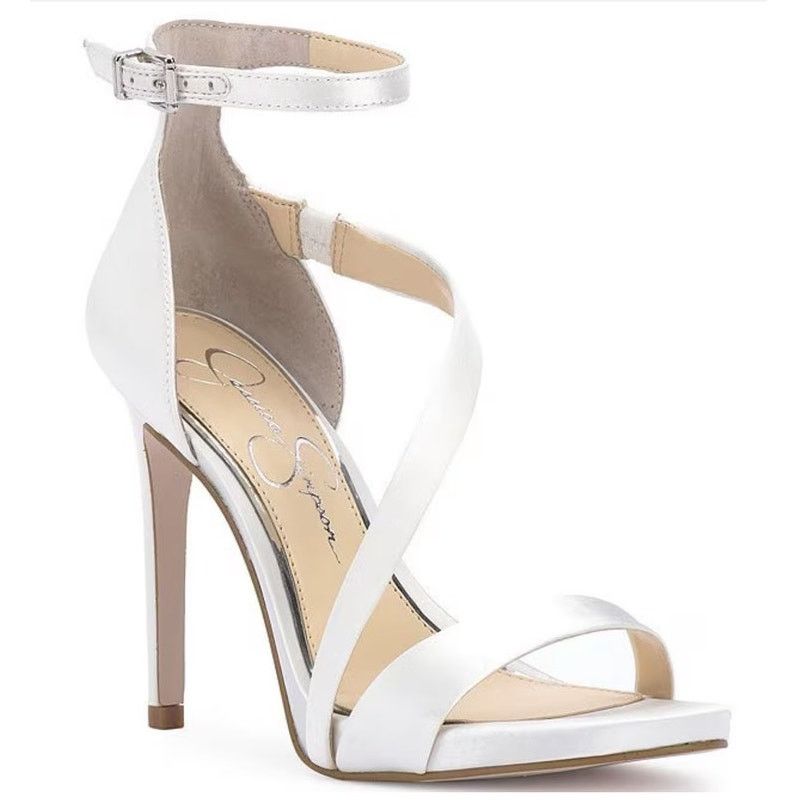 Jessica Simpson JESSICA SIMPSON Bridal Collection Rayli Satin Shoes-Size 9.5 Size US 9.5 / IT 39.5 - 8 Thumbnail