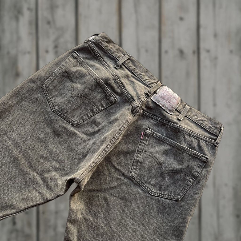 Levi's VINTAGE Levi's Jeans 501 Button Fly Straight Denim 36x32 Green 80s 90s American Mens Size US 36 / EU 52 - 1 Thumbnail