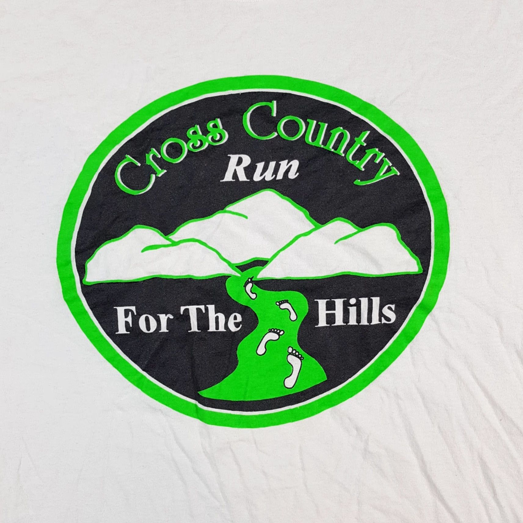 Nike Vintage Nike Cross Country Run Tee Size L Retro Neon Green Ford T Shirt Size US L / EU 52-54 / 3 - 3 Thumbnail