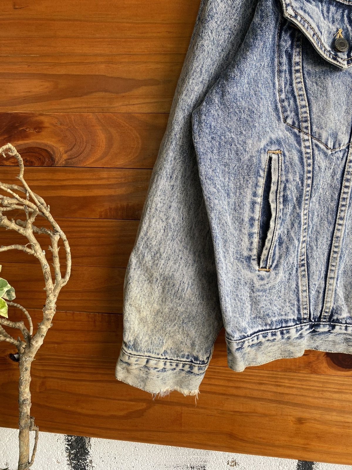 Vintage Vintage Bobson American Basic Acid Wash Denim Jacket 80s–90s Size US XL / EU 56 / 4 - 14 Thumbnail