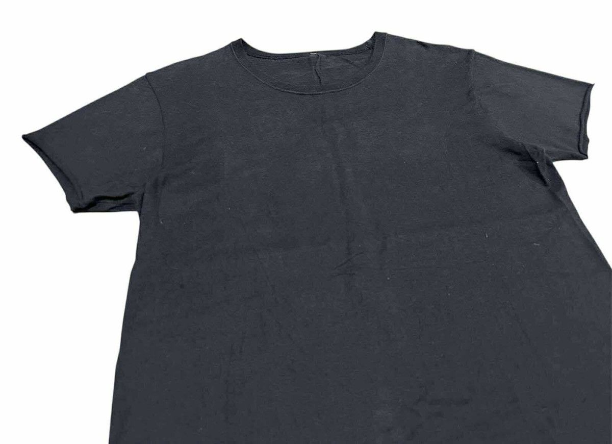 If Six Was Nine 🔥Y2K Black Asymmetric Stitch Raw Edge Shirt Rick Owens Style Size US S / EU 44-46 / 1 - 2 Thumbnail
