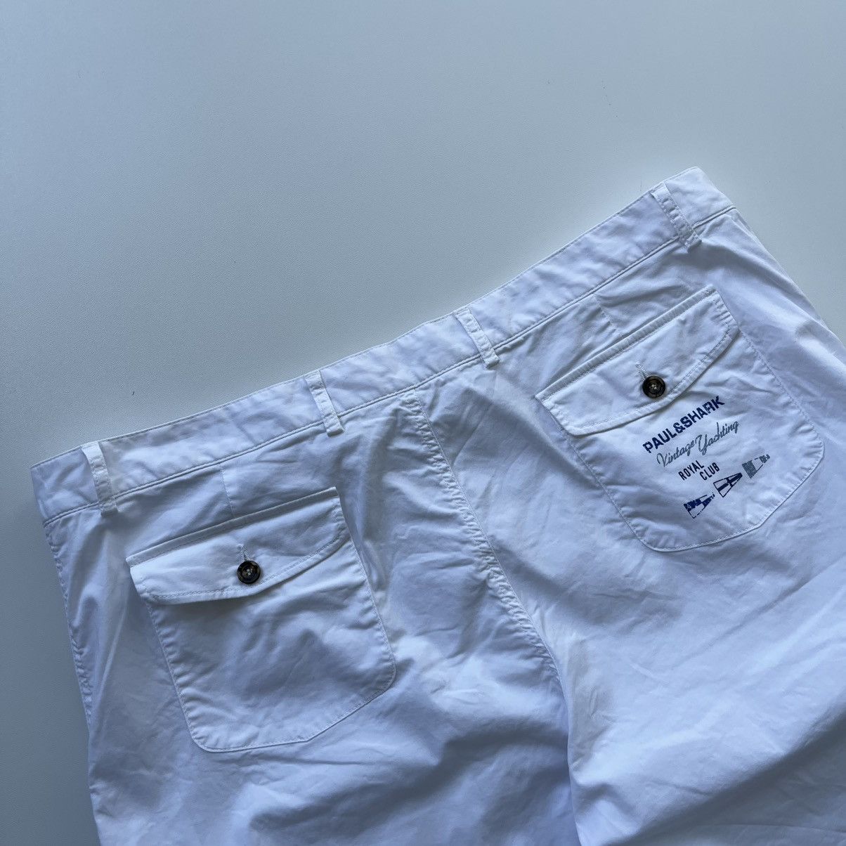 Paul & Shark Paul & Shark Yachting Royal Cotton Cargo Shorts White Size US 42 / EU 58 - 7 Thumbnail