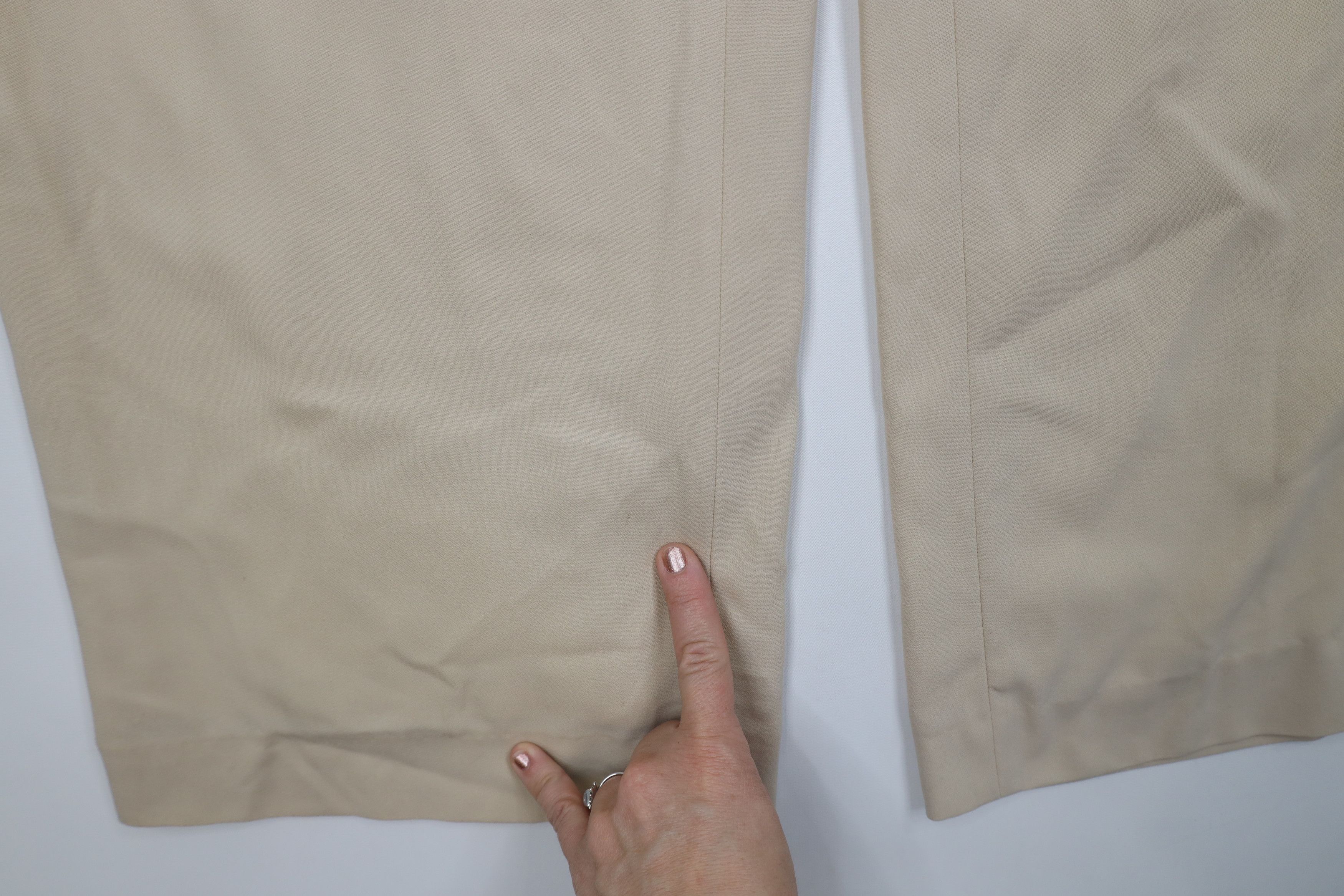 Escada Vintage Escada Knit Flared Wide Leg Pants Trousers Beige Size 38" / US 16 / IT 52 - 5 Thumbnail