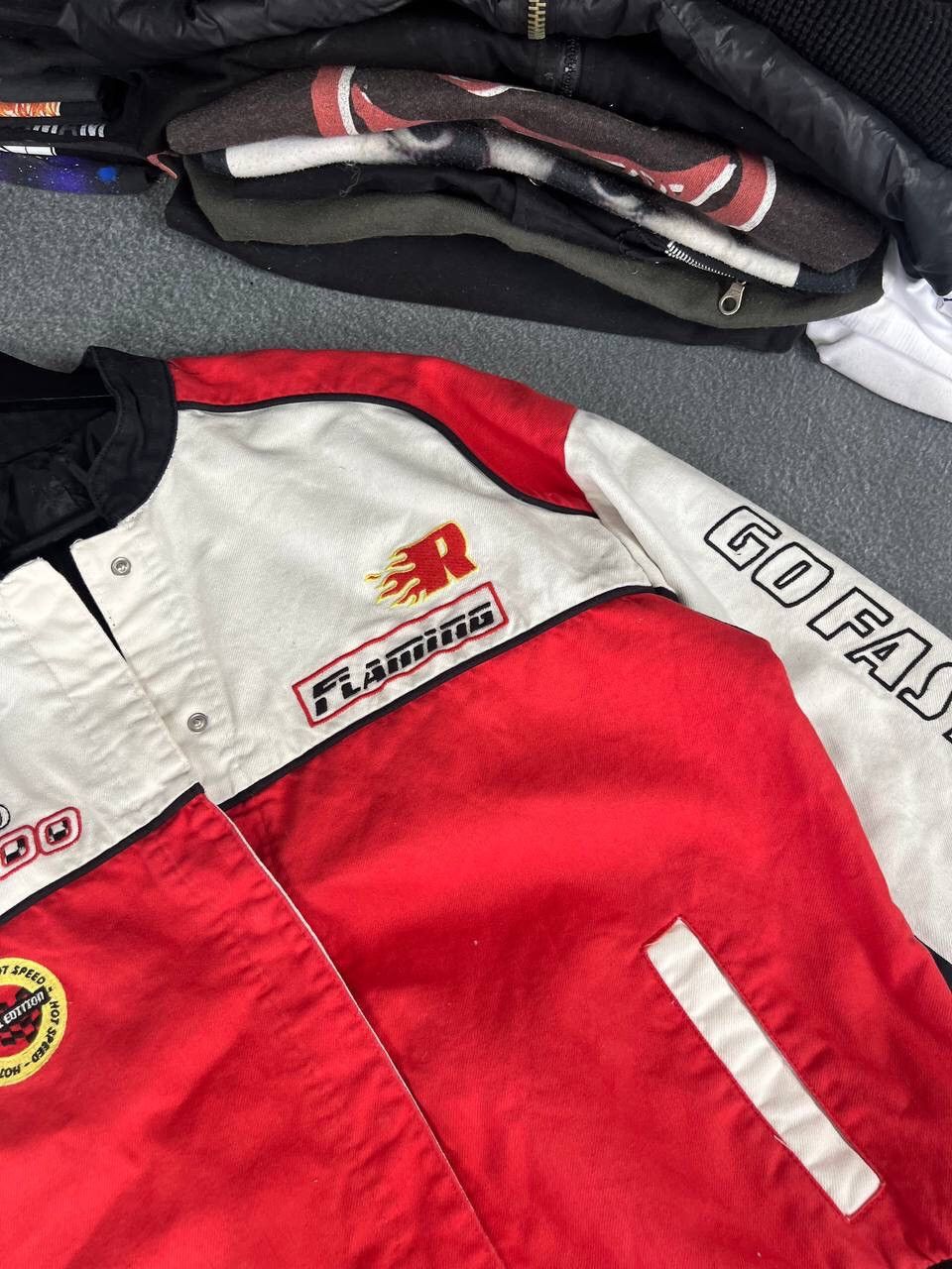 Hysteric Glamour Vintage Racing Fire Logo Y2K Bomber Jacket Size US M / EU 48-50 / 2 - 3 Thumbnail