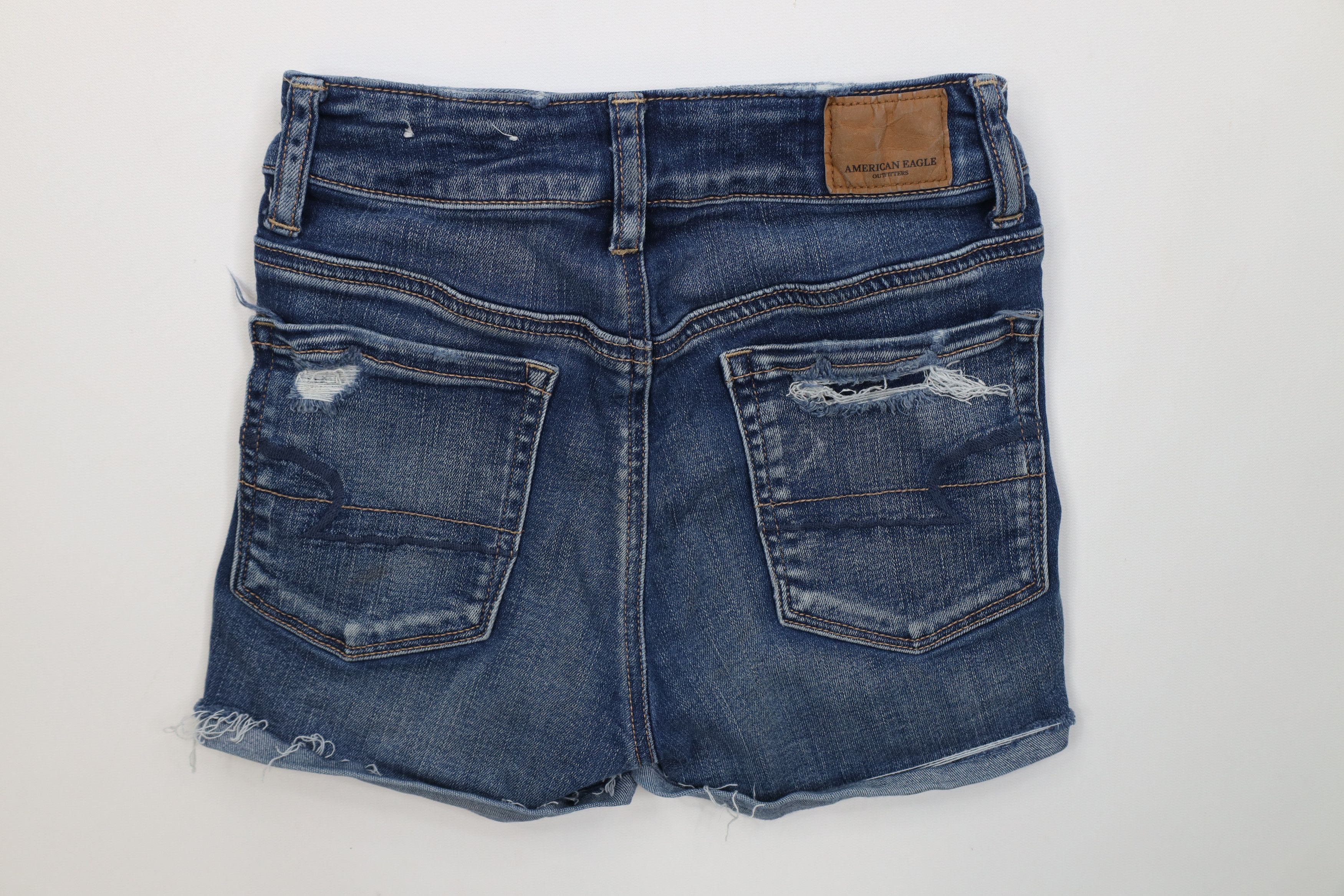 American Eagle Outfitters Vintage Y2K American Eagle Outfitters Shortie Micro Shorts Size 24" / US 00 / IT 34 - 8 Thumbnail