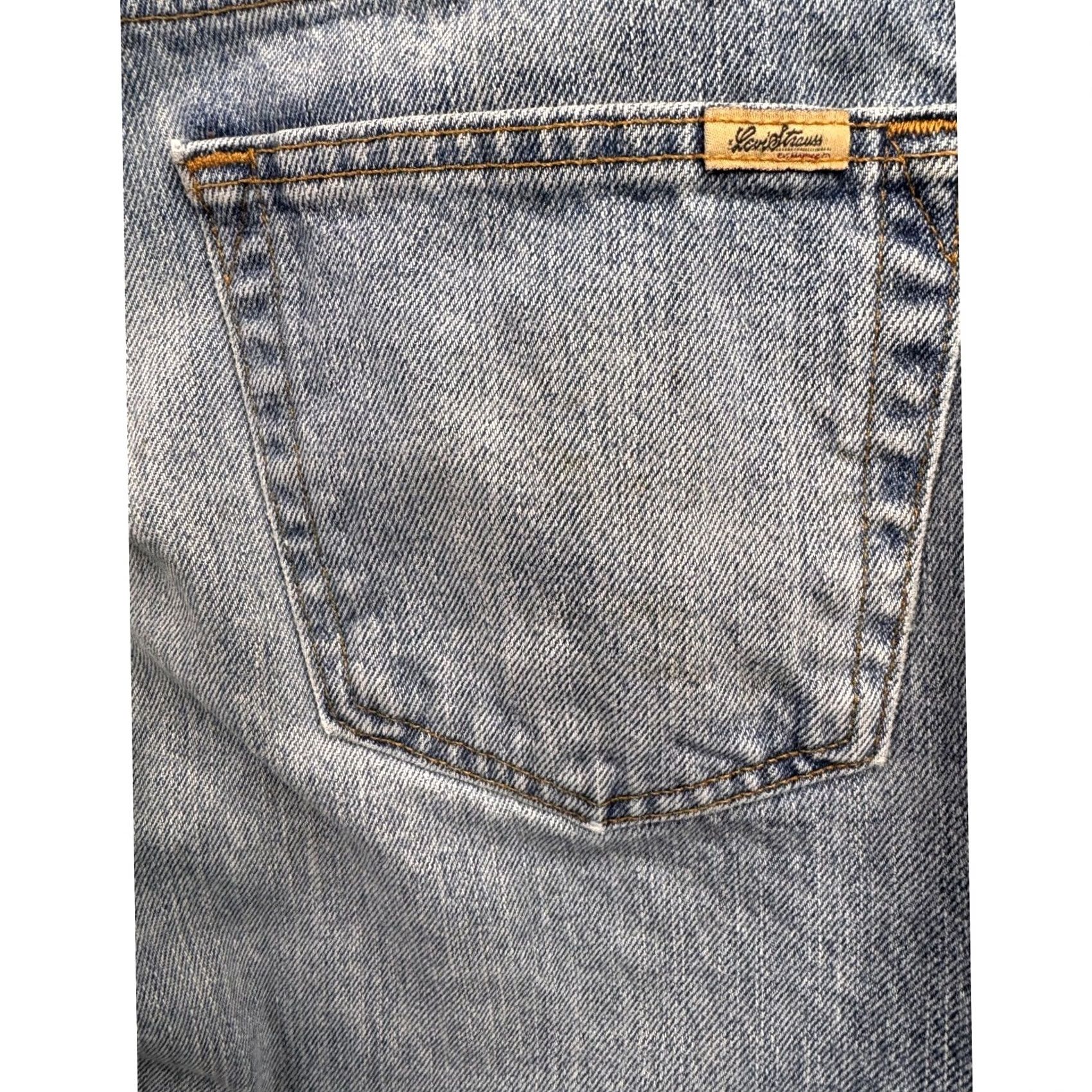 Vintage VINTAGE Levi Strauss Signature Regular Fit Jeans Mens Light Wash Blue Denim 36x32 Size US 36 / EU 52 - 3 Thumbnail