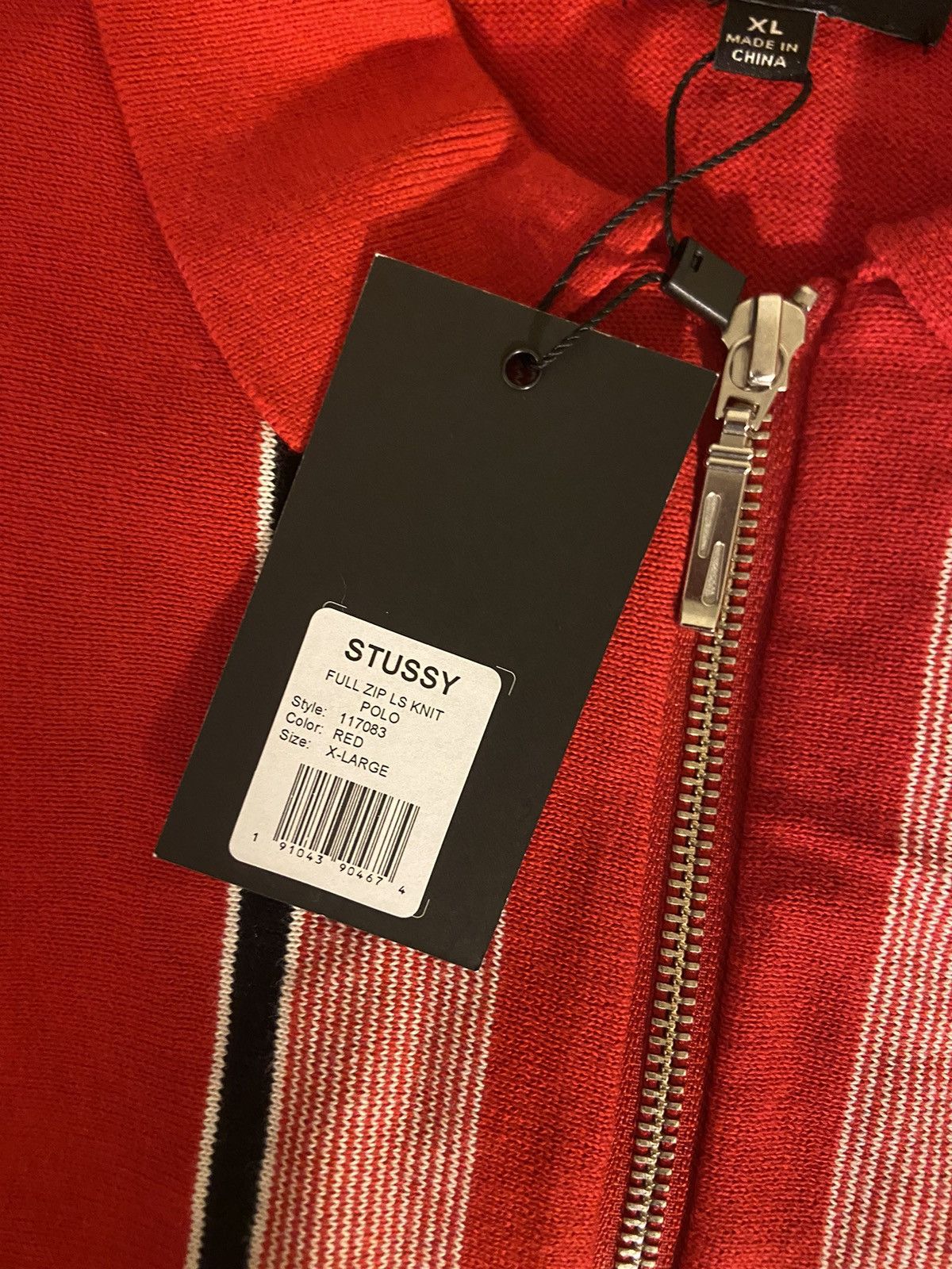 Stussy Stussy Polo zipper red size XL Size US XL / EU 56 / 4 - 3 Thumbnail
