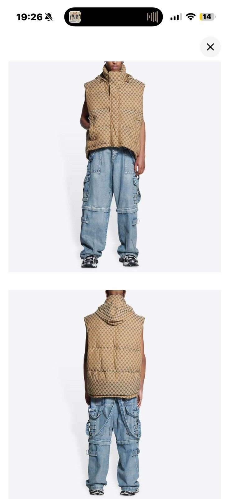 Balenciaga × Gucci Balenciaga x Gucci Cocoon Hacker Project ves Size US L / EU 52-54 / 3 - 2 Thumbnail