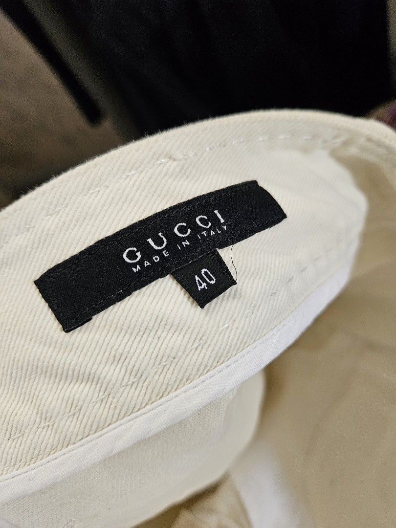 Gucci Gucci 2002 Tom Ford Era White Denim Skirt Size 27" / US 4 / IT 40 - 5 Thumbnail