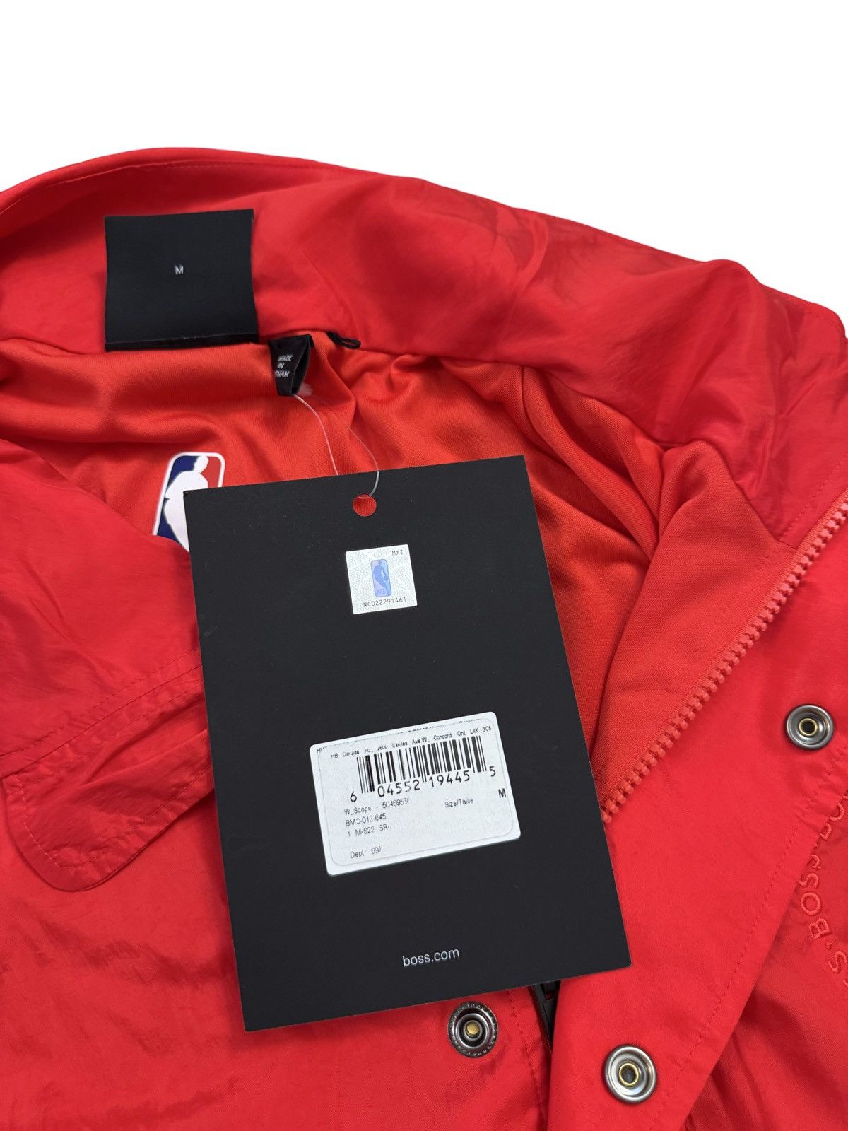 Hugo 🔥400$ BOSS & NBA Nylon Sweatshirt/Boss x NBA Nylon Jacket Size US M / EU 48-50 / 2 - 14 Thumbnail