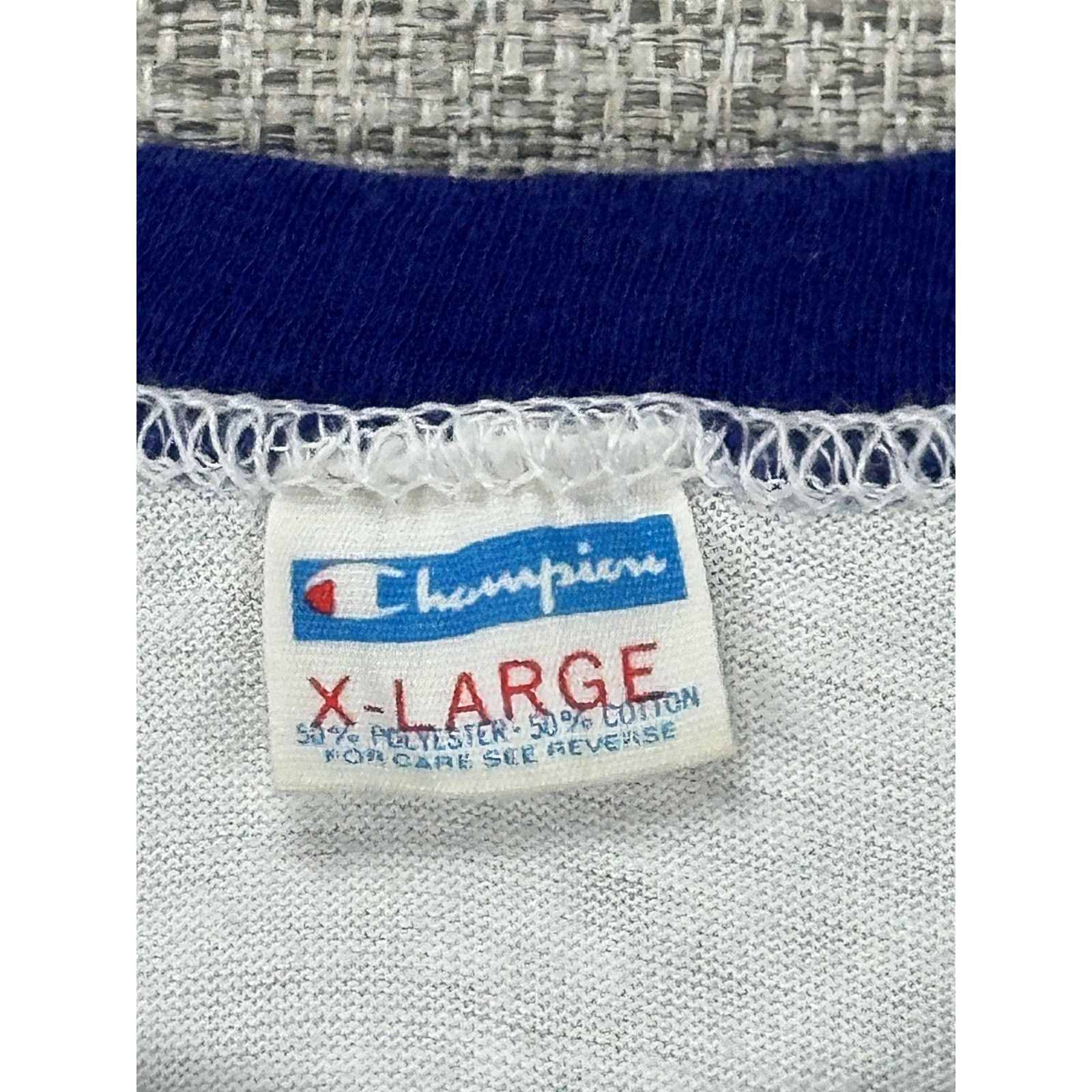 Champion Champion Soccer Bowl 80 Shirt Sz L White Ringer NASL 1980s Size US L / EU 52-54 / 3 - 9 Thumbnail