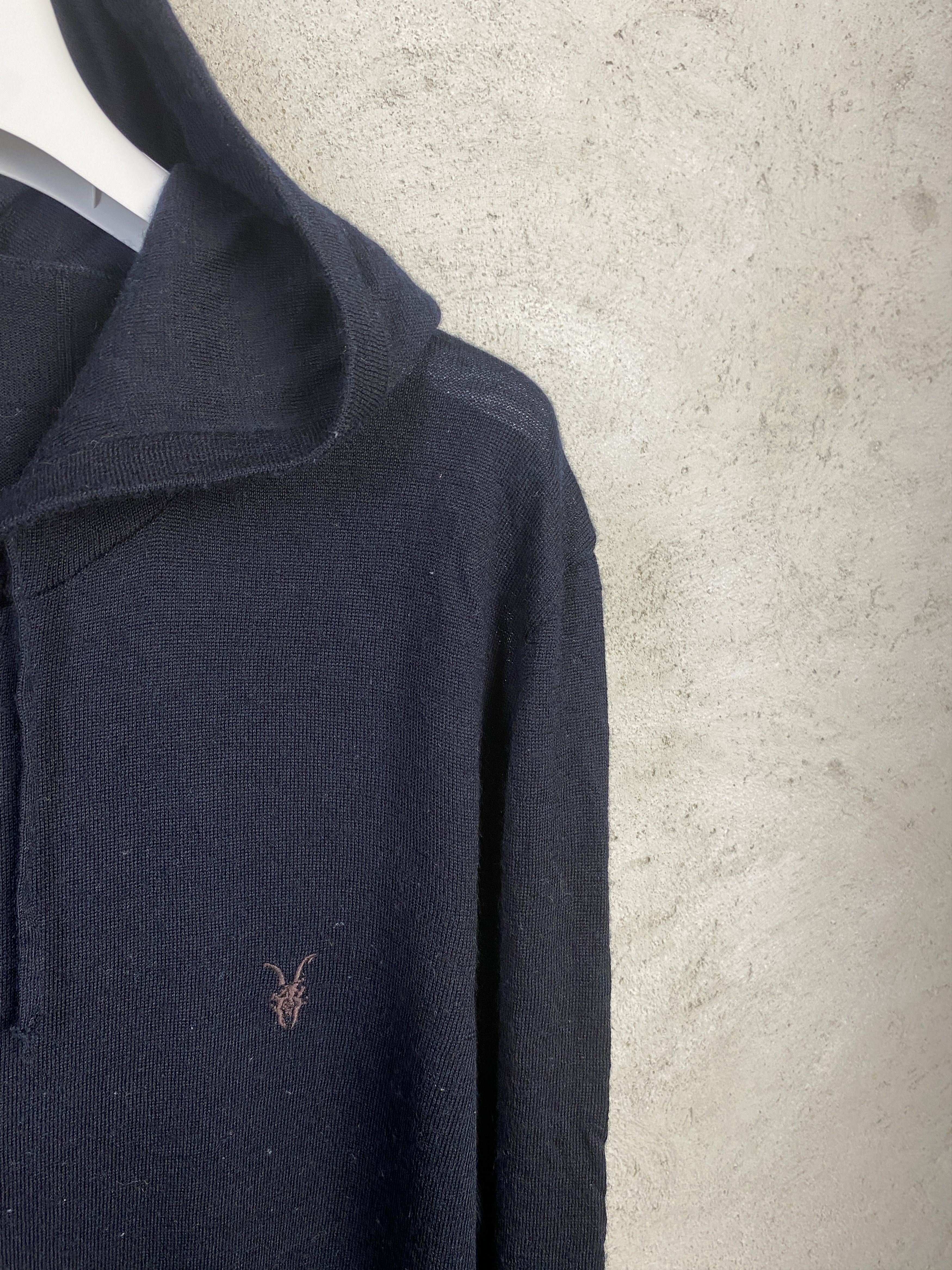 Allsaints Allsaints Mode Merino zip-up hoodie wool opium y2k Size US XL / EU 56 / 4 - 2 Thumbnail