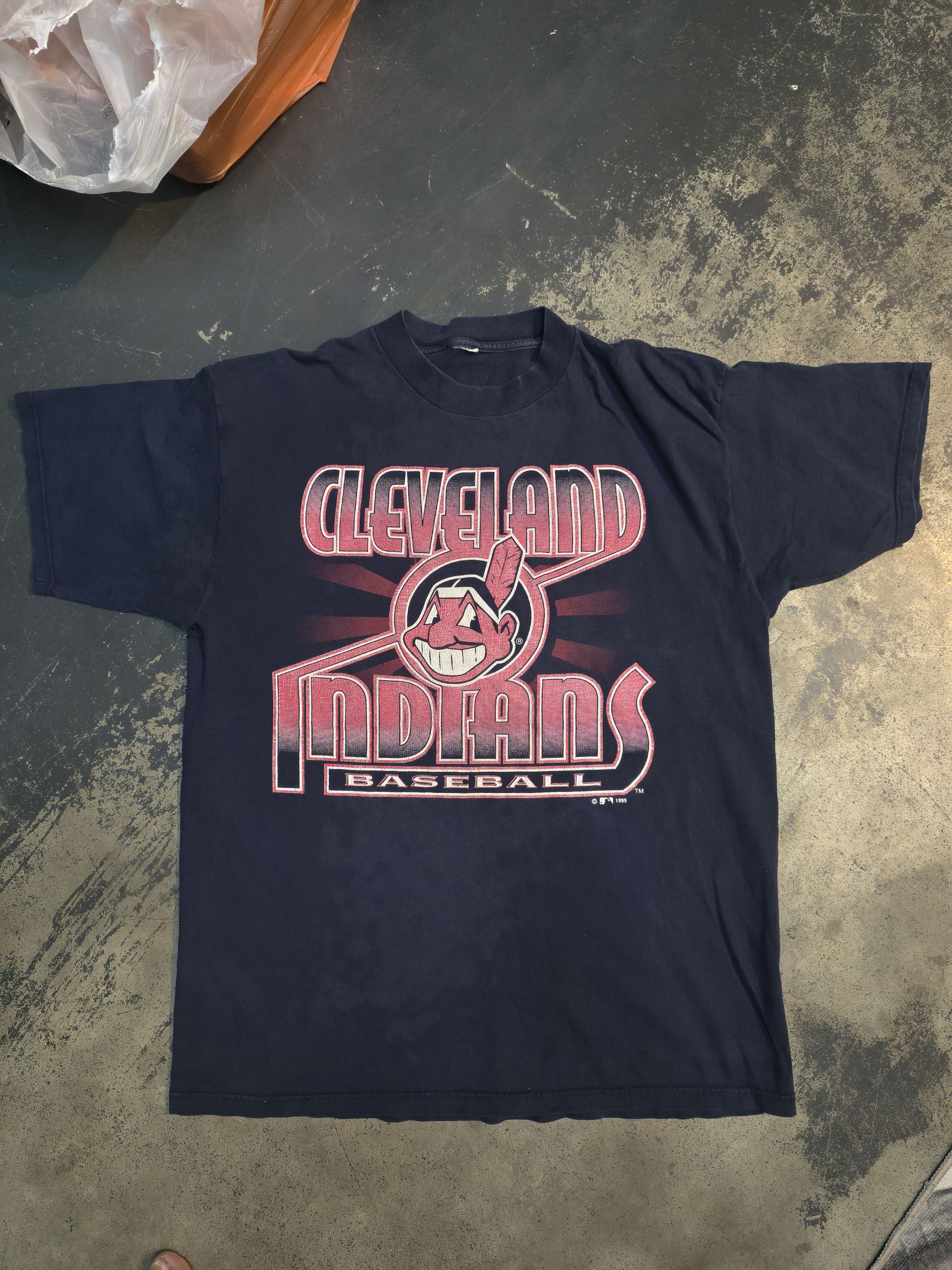 Vintage 3x Vtg 1995 Cleveland Indians Size US XL / EU 56 / 4 - 4 Thumbnail