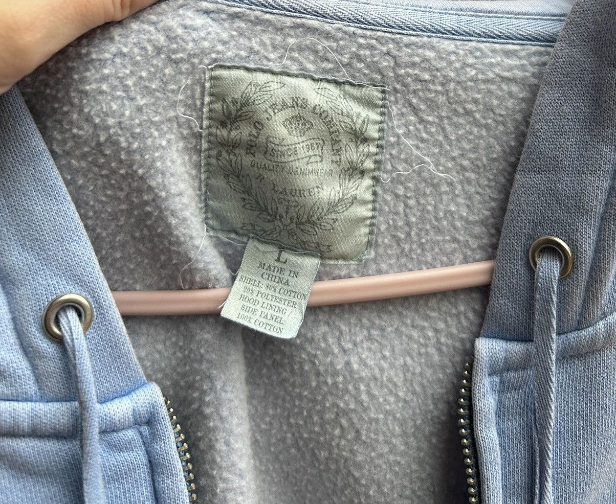 Polo Ralph Lauren Vintage Y2K Polo Jeans Co Blue Zip Hoodie Size L Women’s Size L / US 10 / IT 46 - 6 Thumbnail