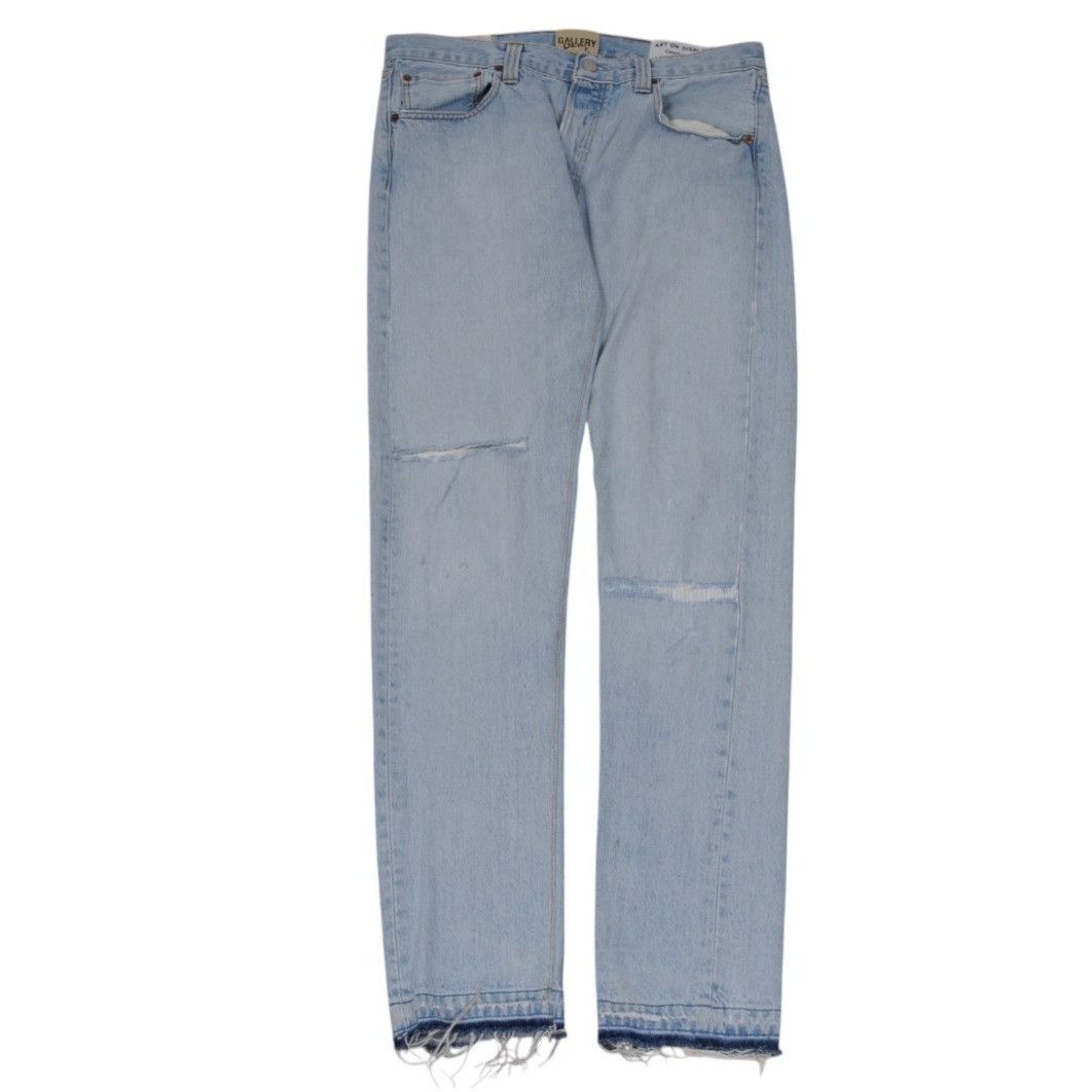 Gallery Dept. Gallery Dept 5001 Jean 32x32 Light Blue Wash Denim Raw Hem Size US 32 / EU 48 - 1 Thumbnail