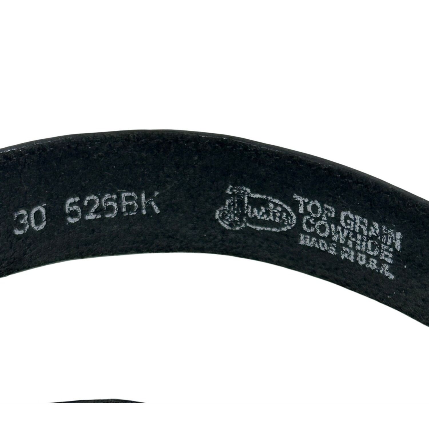 Justin Justin Belt Black 30 Vtg Leather USA Silver-plated 1993 Eng Size ONE SIZE - 23 Thumbnail