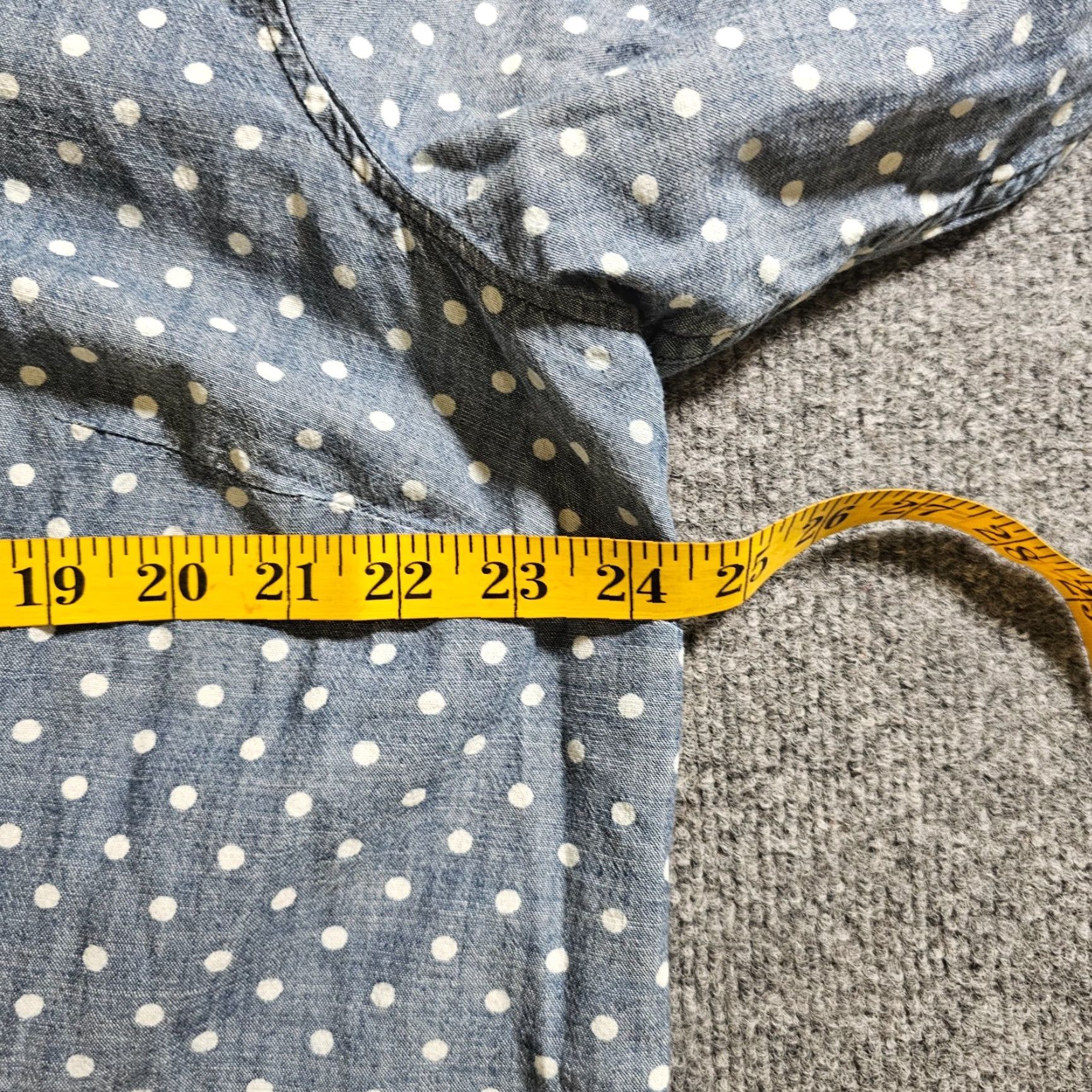 Talbots Talbots Top Womens 18W White Blue Polka Dot Button Long Sleeve Causal Career Shirt Size XXL / US 16-18 / IT 52-54 - 5 Thumbnail