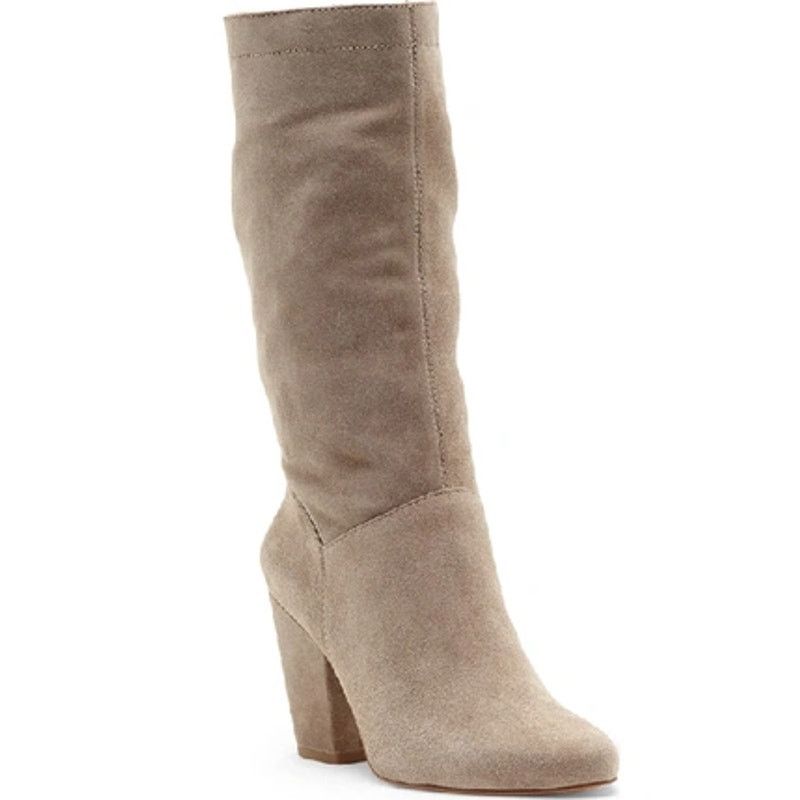 Other 1.State Maribell Pebble Suede Mid-Calf Boots Tan Womens 7.5M Size US 7.5 / IT 37.5 - 1 Thumbnail