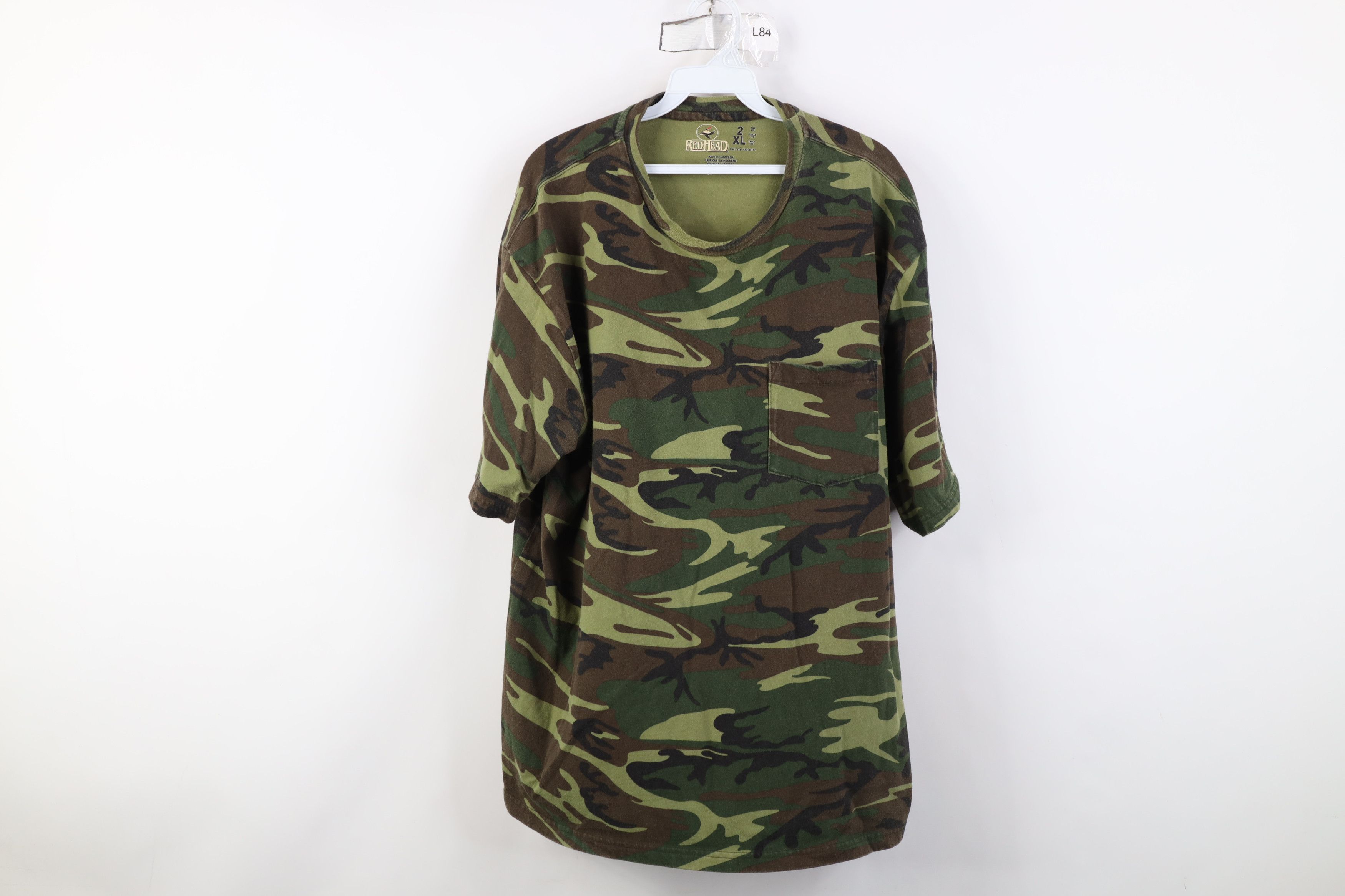 Vintage Vintage Y2K Streetwear Short Sleeve Pocket T-Shirt Cotton Size US XXL / EU 58 / 5 - 1 Thumbnail