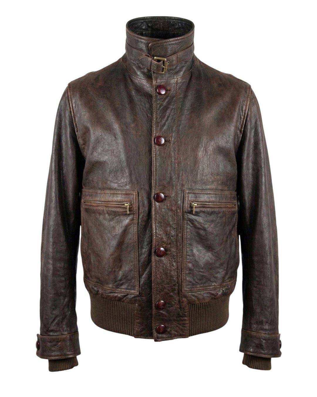 Dolce & Gabbana F/W 2005 RUNWAY DOUBLE LAYERED LEATHER JACKET Size US M / EU 48-50 / 2 - 2 Thumbnail