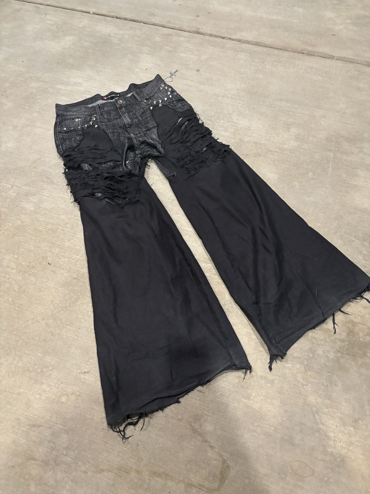 Southpole Ego Conceded double layer wide leg denim Size US 35 - 1 Thumbnail