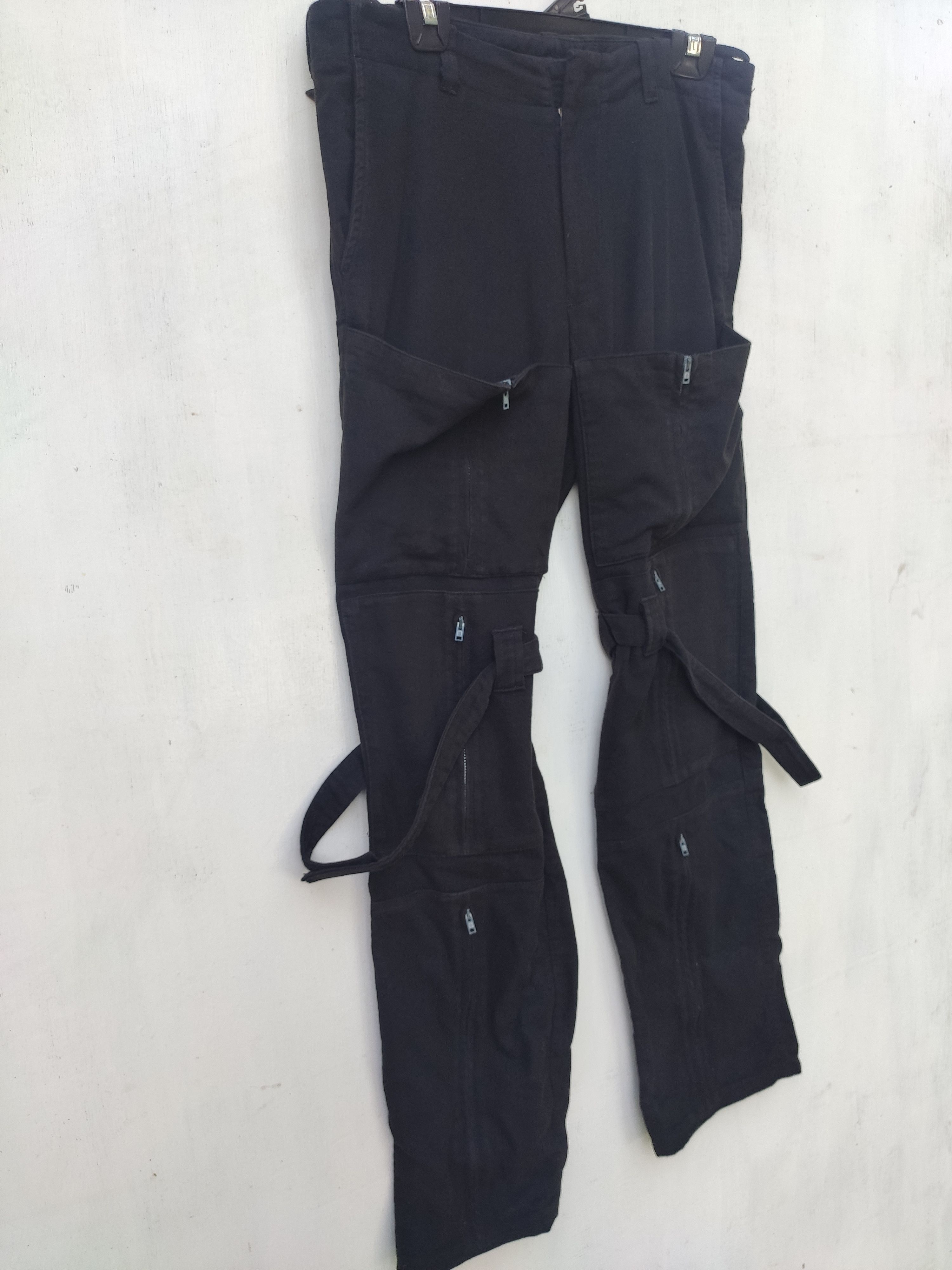 Helmut Lang AW 1999 Bondage pants with zipper Pockets and straps Size US 33 - 6 Thumbnail