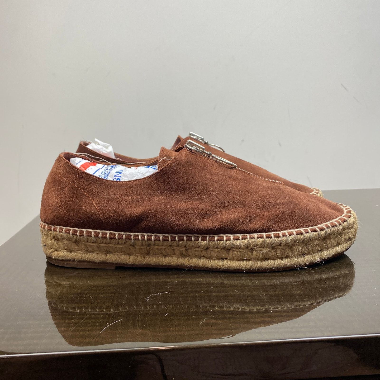 Alexander Wang Alexander Wang Devon Front Zip Suede Espadrille Women's 41 Size US 11 / IT 41 - 3 Thumbnail