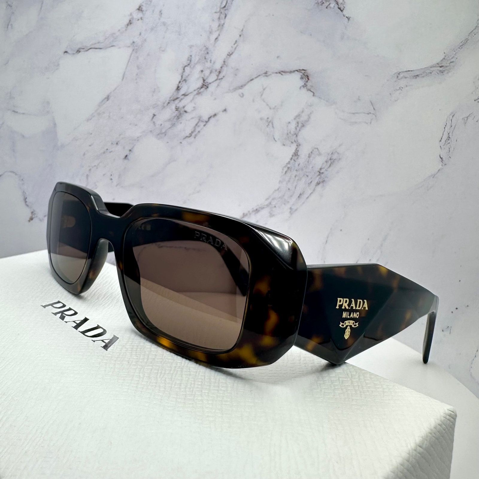Prada PRADA Sunglasses New Brown PR 17WS Symbole Logo Authentic Size ONE SIZE - 15 Thumbnail