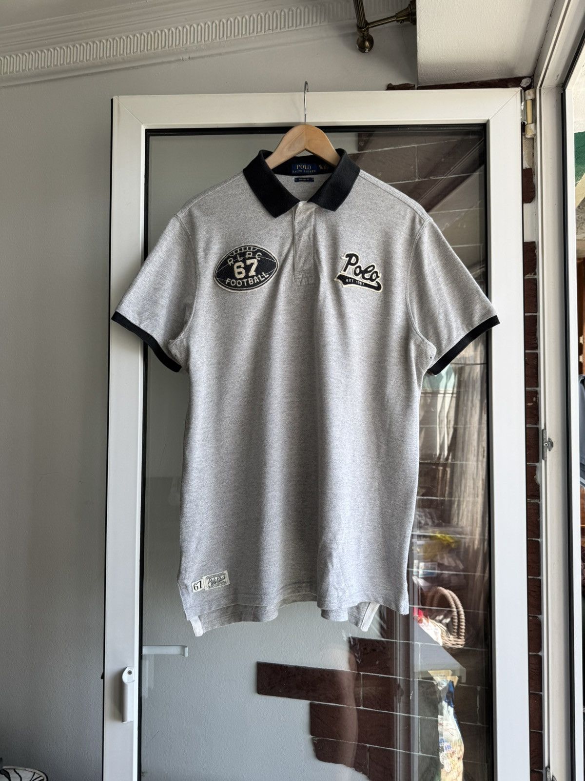 Polo Ralph Lauren Polo Ralph Laurent Cotton Regby RLPC 67 Football Tee Size US XL / EU 56 / 4 - 2 Thumbnail
