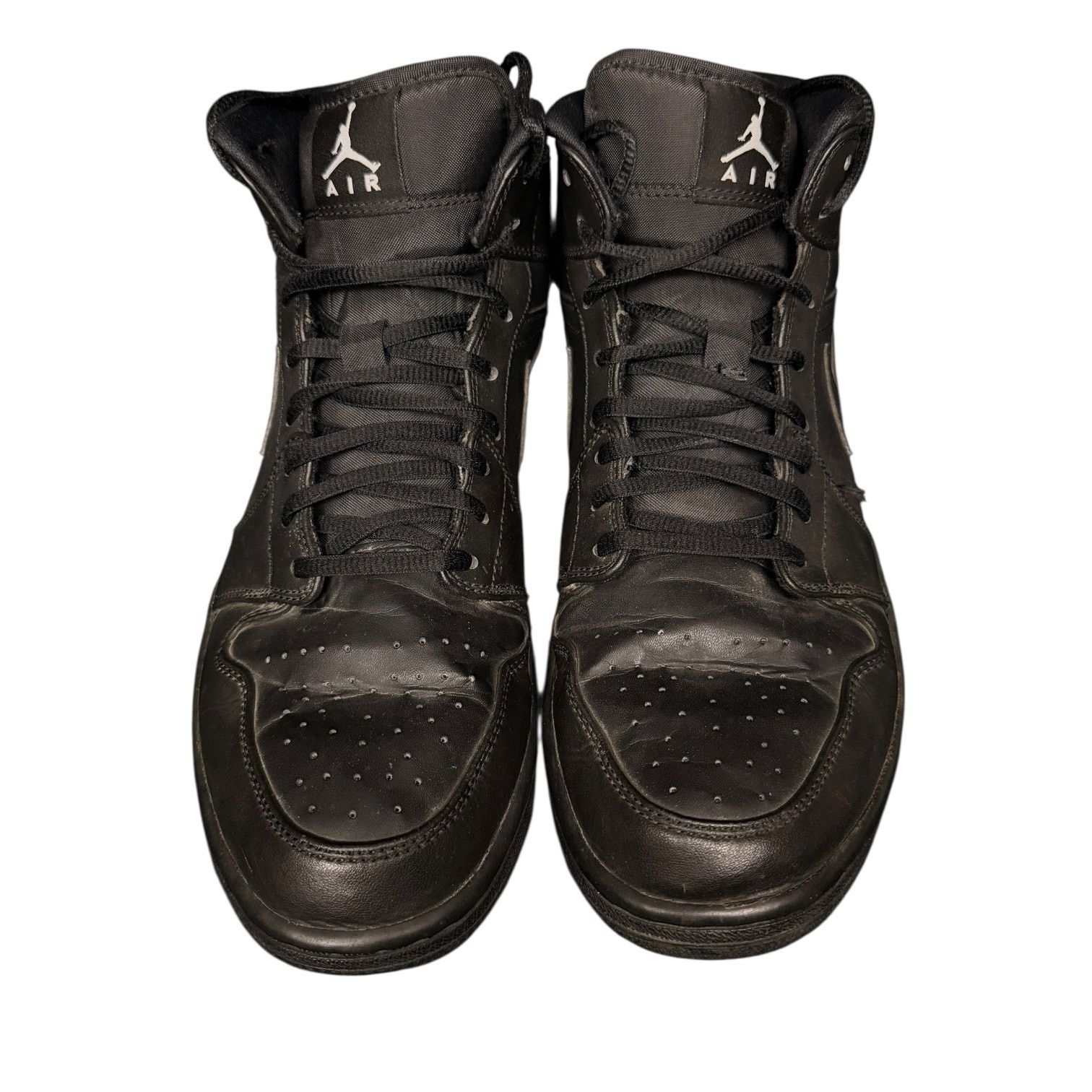 Nike Nike Air Jordan 1 Triple Black Shoes 554724-034 2016 12 Size US 12 / EU 45 - 3 Thumbnail