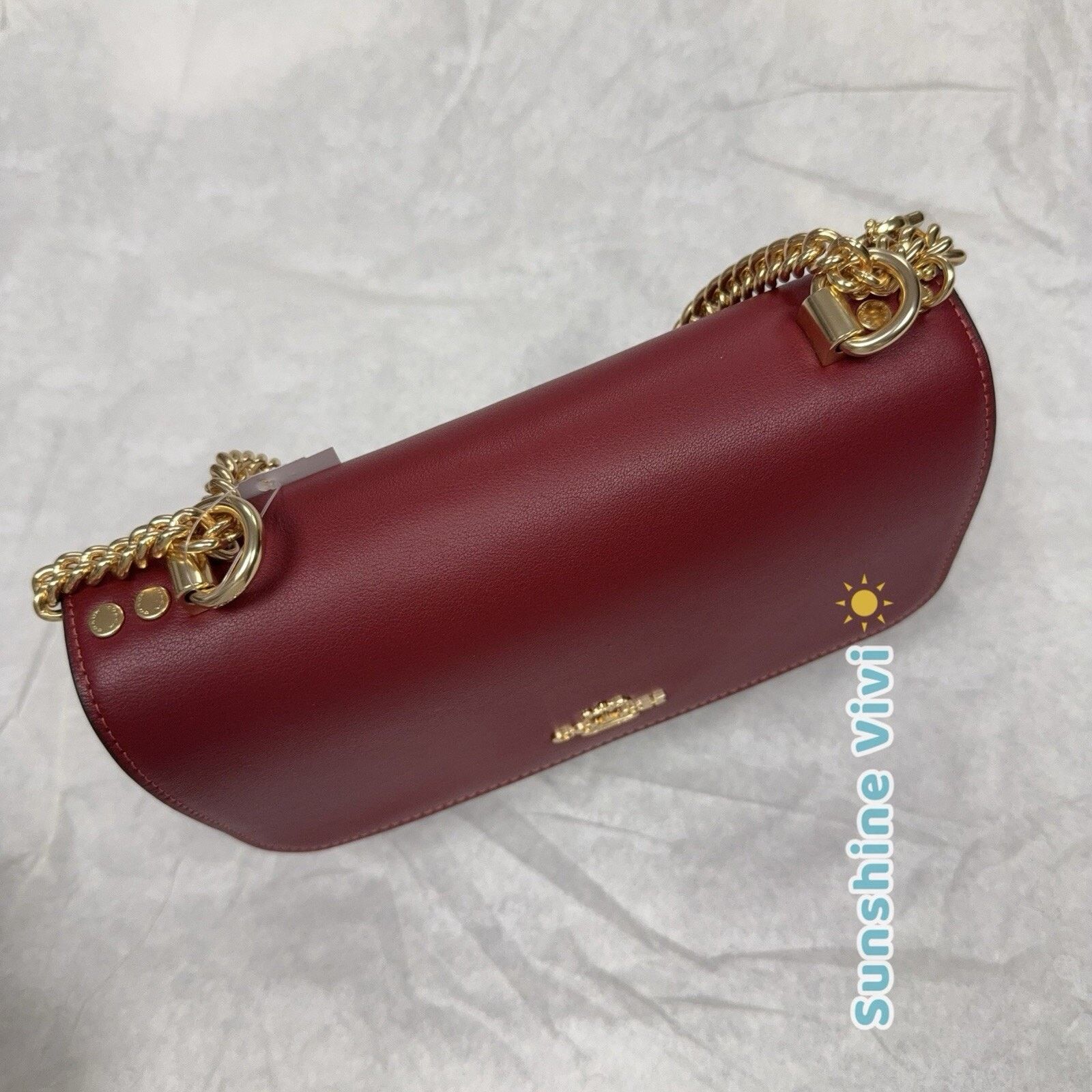 Coach NWT Coach Klare Crossbody Bag Cherry CY689 Gold Size ONE SIZE - 9 Thumbnail