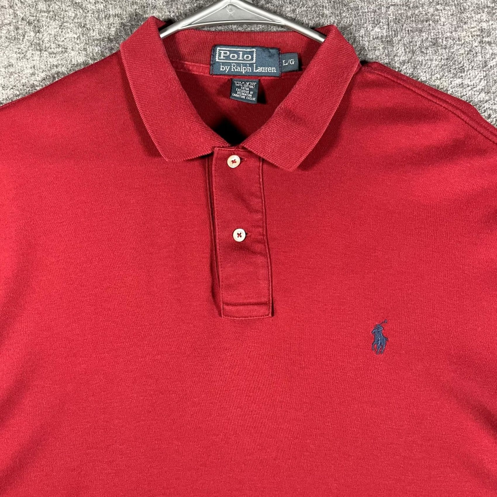 Polo Ralph Lauren Polo By Ralph Lauren Shirt Mens Large Red Classic Fit Long Sleeve Pony Preppy Size US L / EU 52-54 / 3 - 2 Thumbnail