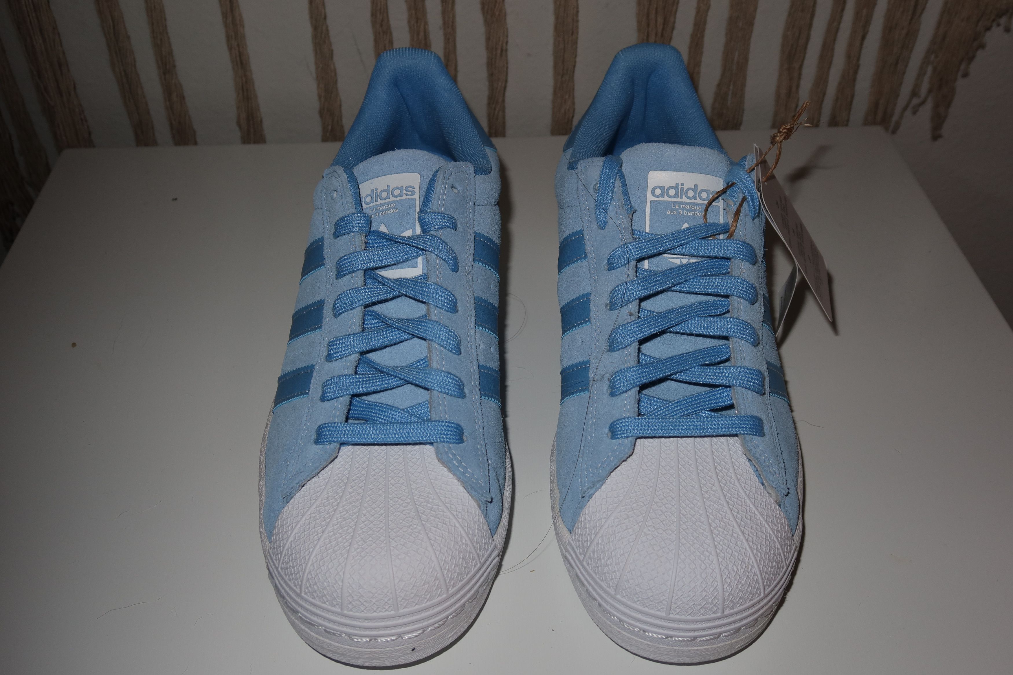 Adidas SUPERSTAR ADV SHOES Light Blue/Ftwr White/Light Blue Size US 7.5 / EU 40-41 - 2 Thumbnail