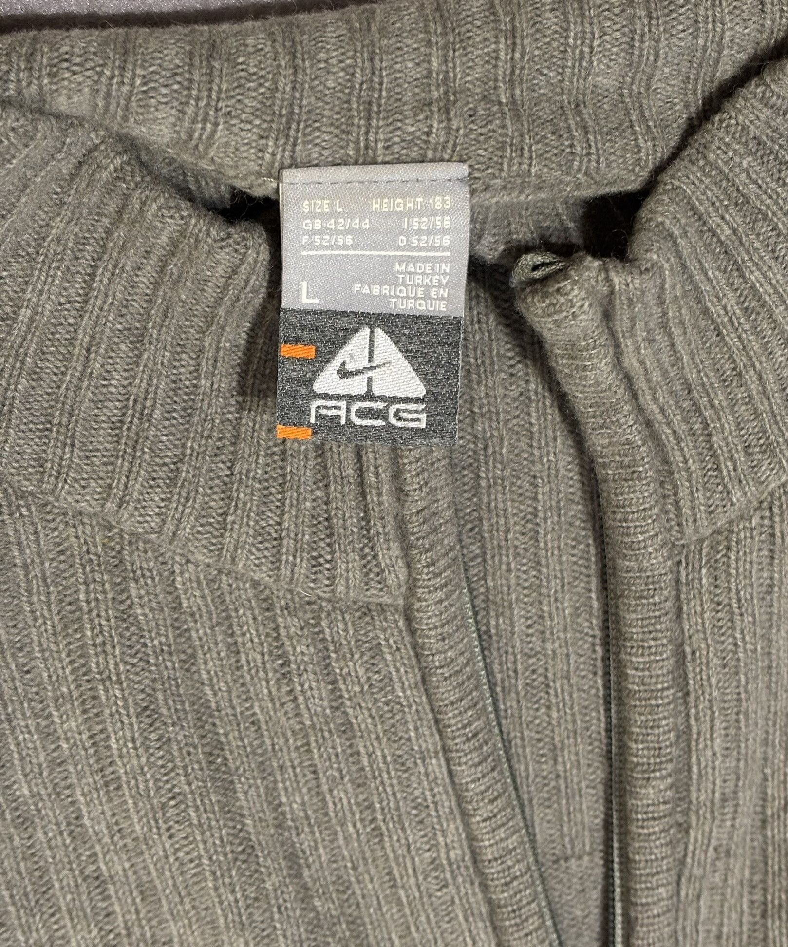 Nike ACG Nike ACG Zip Wool Sweater Large Size US L / EU 52-54 / 3 - 14 Thumbnail