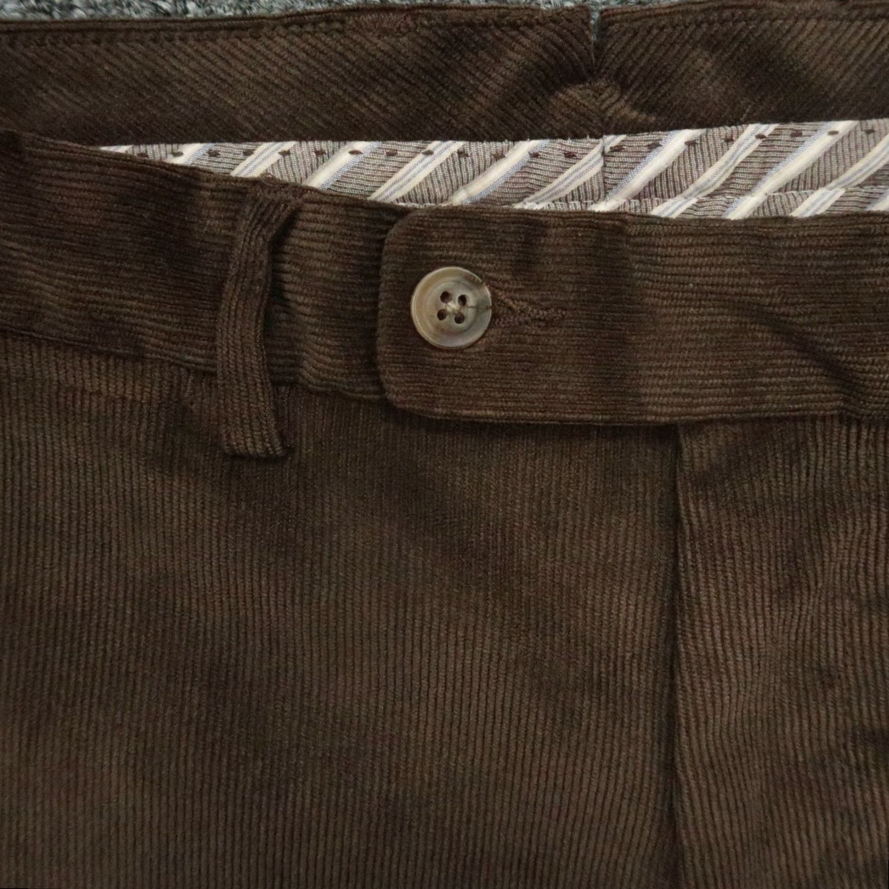 Peter Millar Peter Millar Pants Mens 34x28 Brown Nanoluxe Corduroy Cord Soft Chino Trouser Shirt? Size US 34 / EU 50 - 3 Thumbnail
