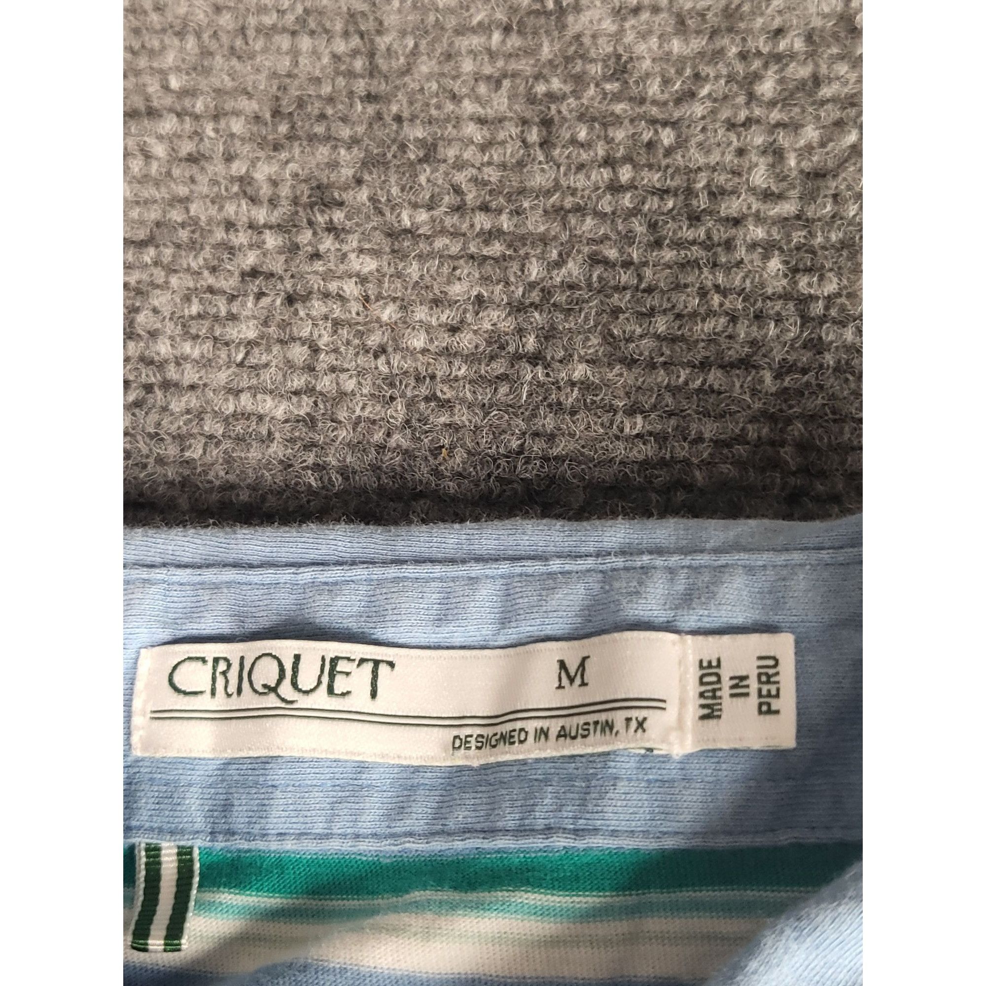 Criquet Criquet Polo Shirt Men Sz M Striped Golf Preppy Cotton Casua Size US M / EU 48-50 / 2 - 3 Thumbnail